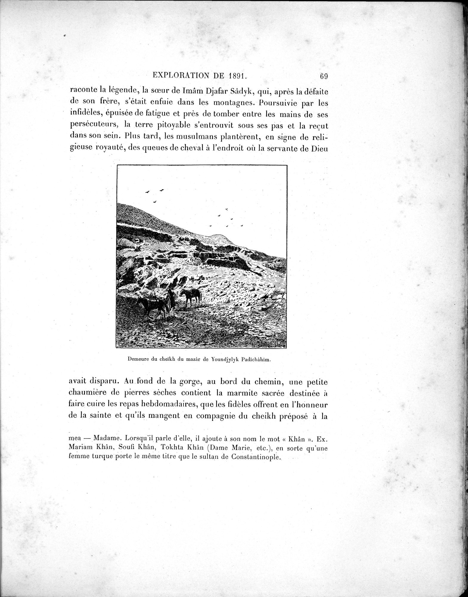 Mission Scientifique dans la Haute Asie 1890-1895 : vol.1 / 99 ページ（白黒高解像度画像）
