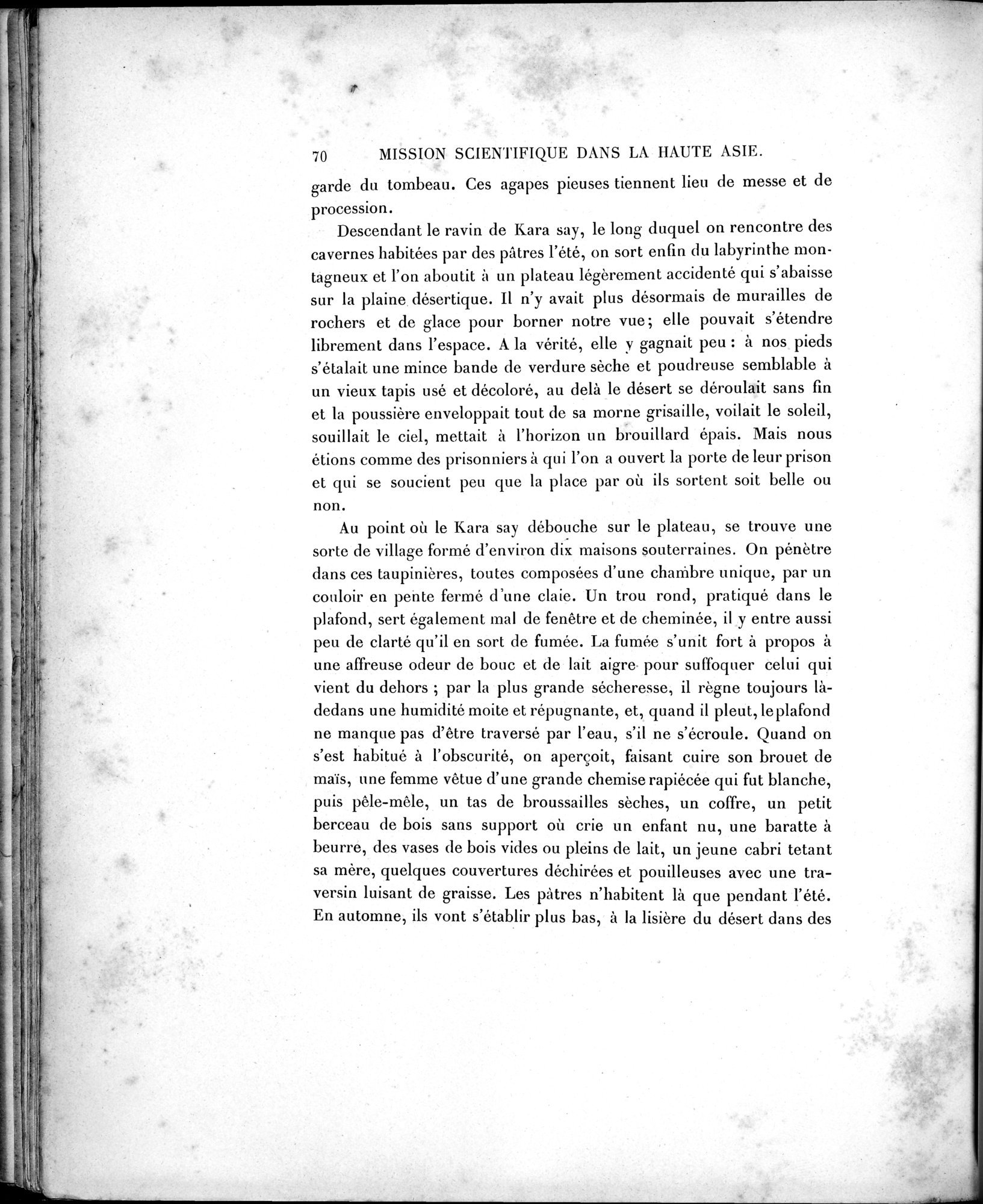 Mission Scientifique dans la Haute Asie 1890-1895 : vol.1 / Page 100 (Grayscale High Resolution Image)