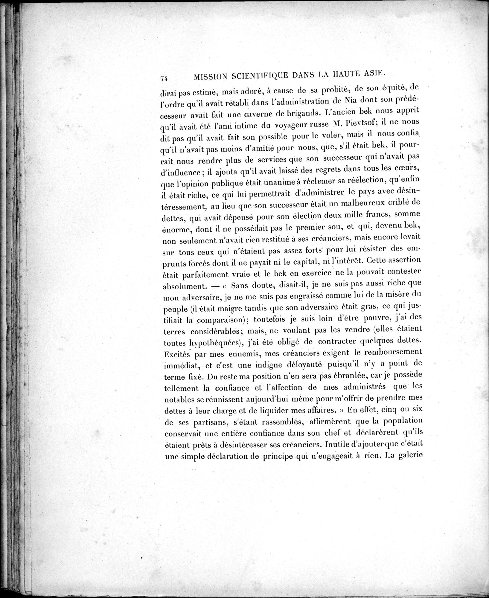 Mission Scientifique dans la Haute Asie 1890-1895 : vol.1 / Page 106 (Grayscale High Resolution Image)