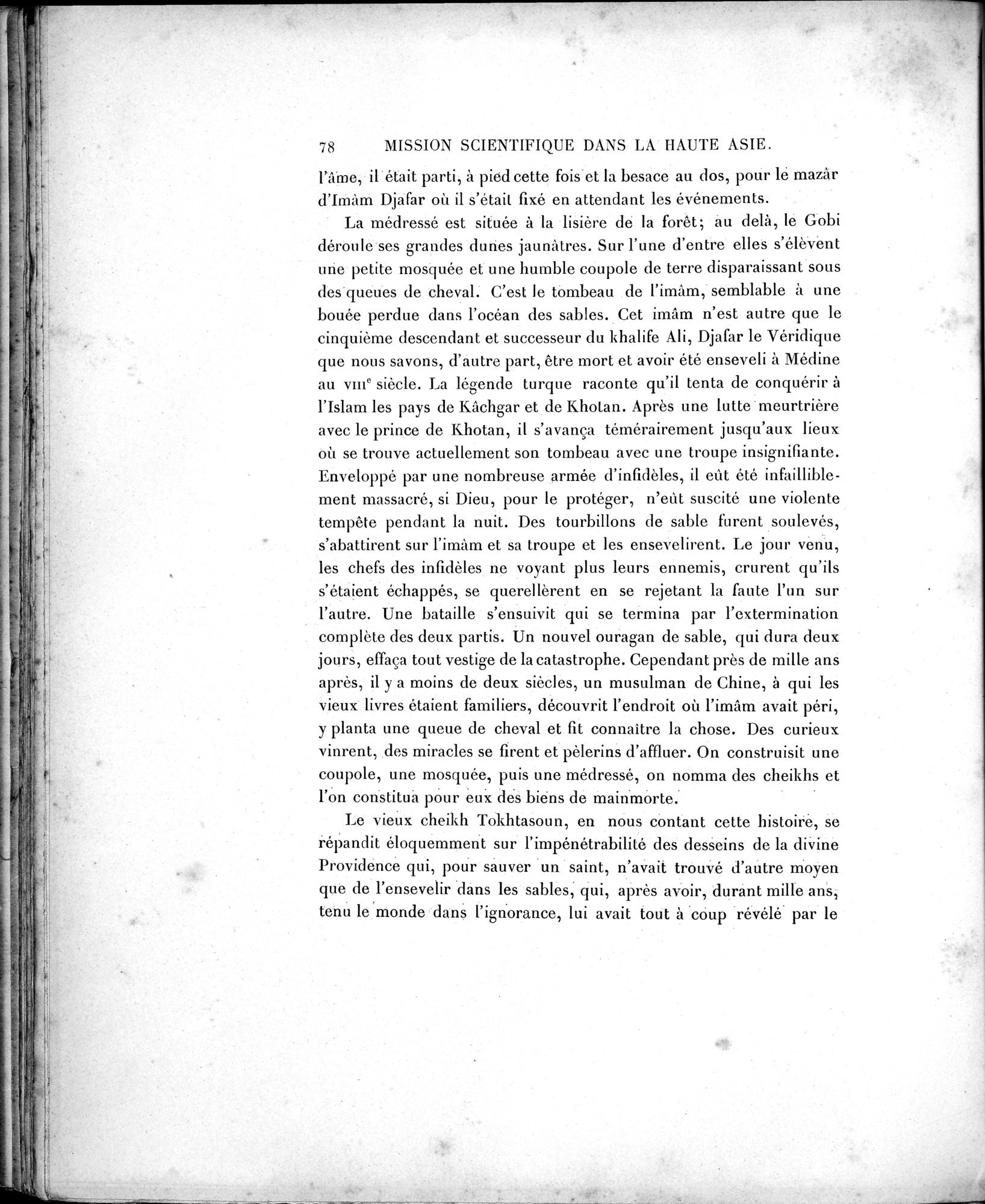 Mission Scientifique dans la Haute Asie 1890-1895 : vol.1 / Page 110 (Grayscale High Resolution Image)
