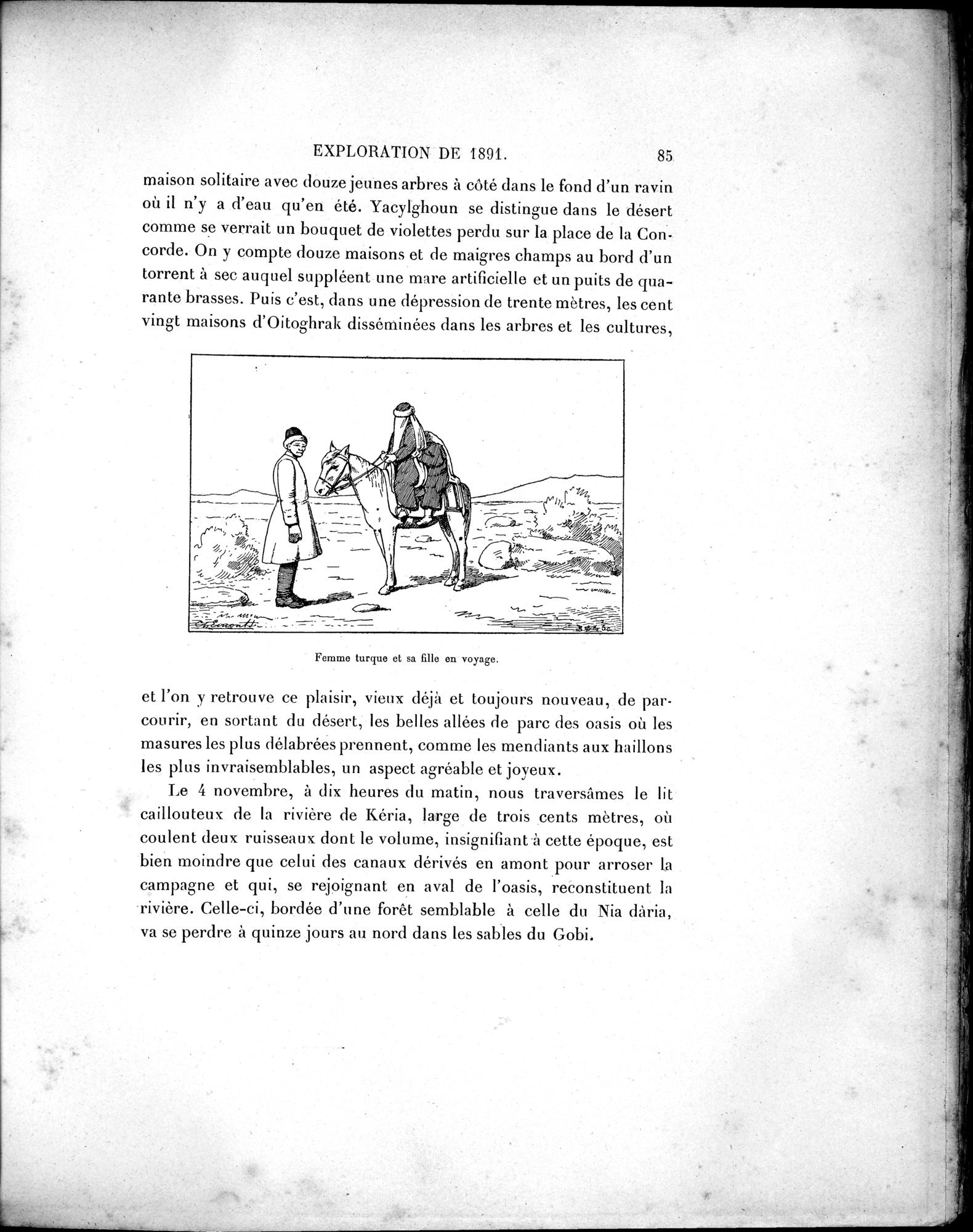 Mission Scientifique dans la Haute Asie 1890-1895 : vol.1 / Page 117 (Grayscale High Resolution Image)