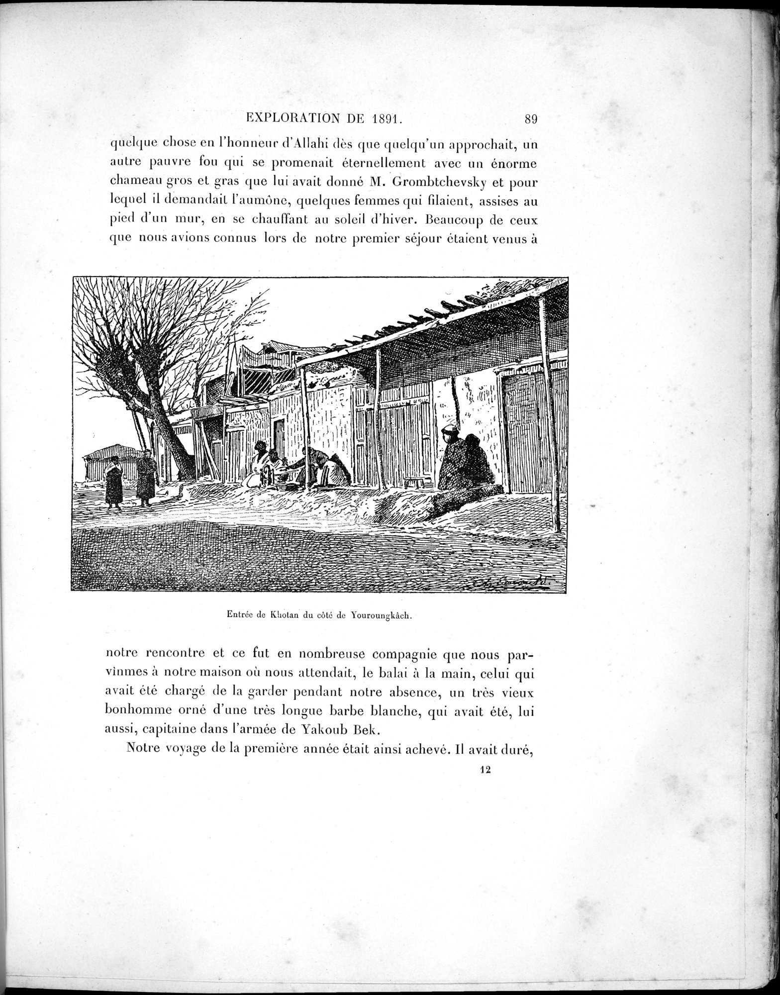 Mission Scientifique dans la Haute Asie 1890-1895 : vol.1 / 121 ページ（白黒高解像度画像）