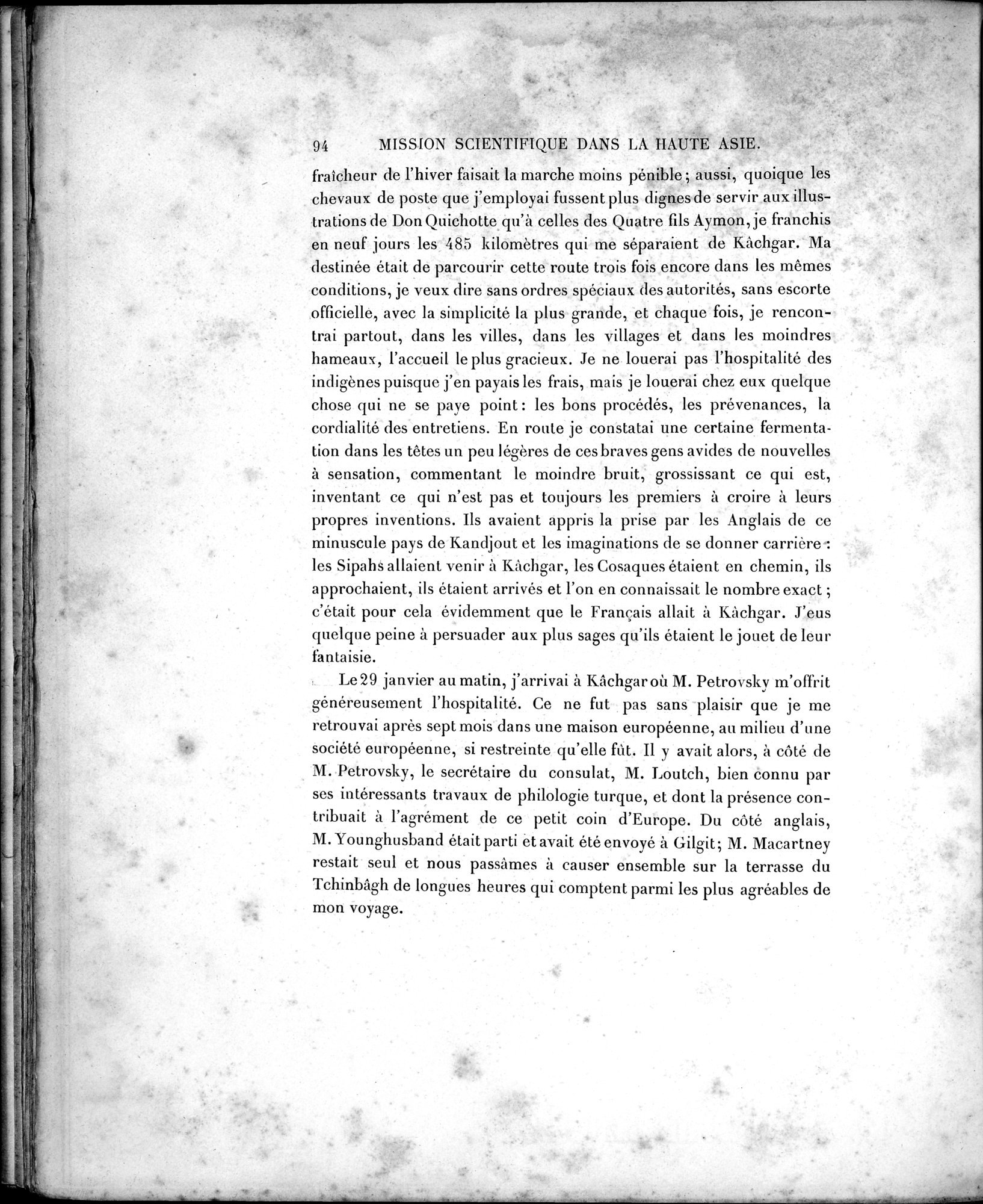 Mission Scientifique dans la Haute Asie 1890-1895 : vol.1 / 126 ページ（白黒高解像度画像）