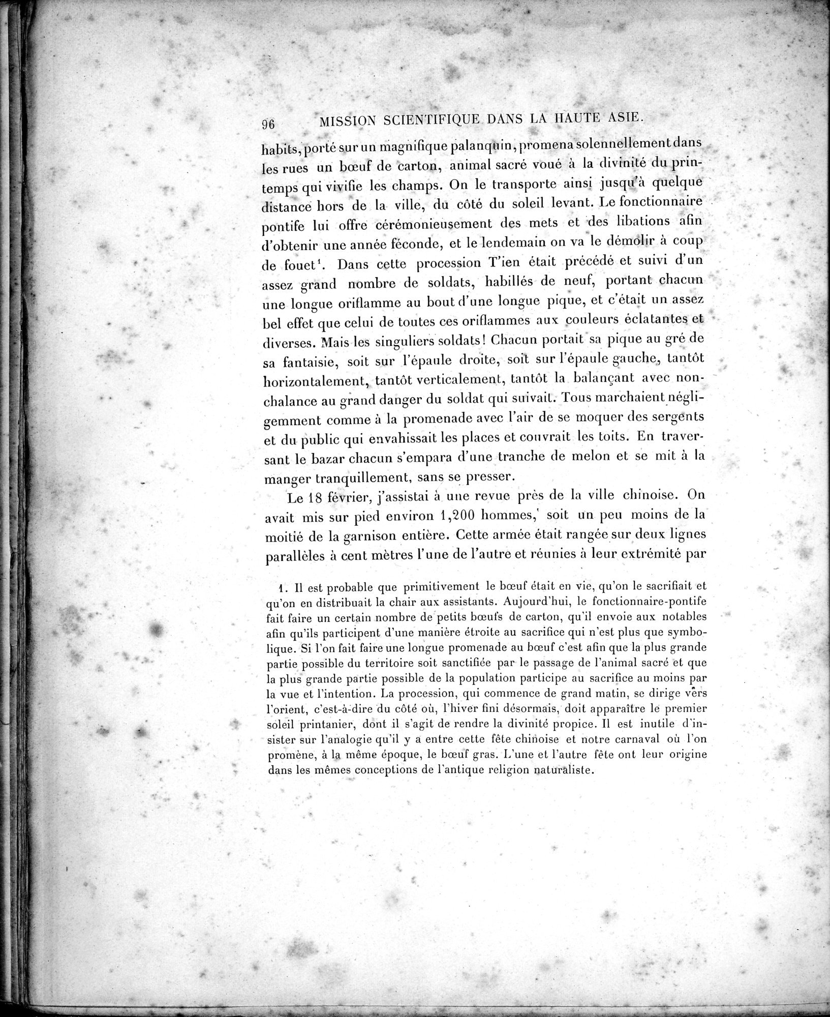 Mission Scientifique dans la Haute Asie 1890-1895 : vol.1 / 128 ページ（白黒高解像度画像）