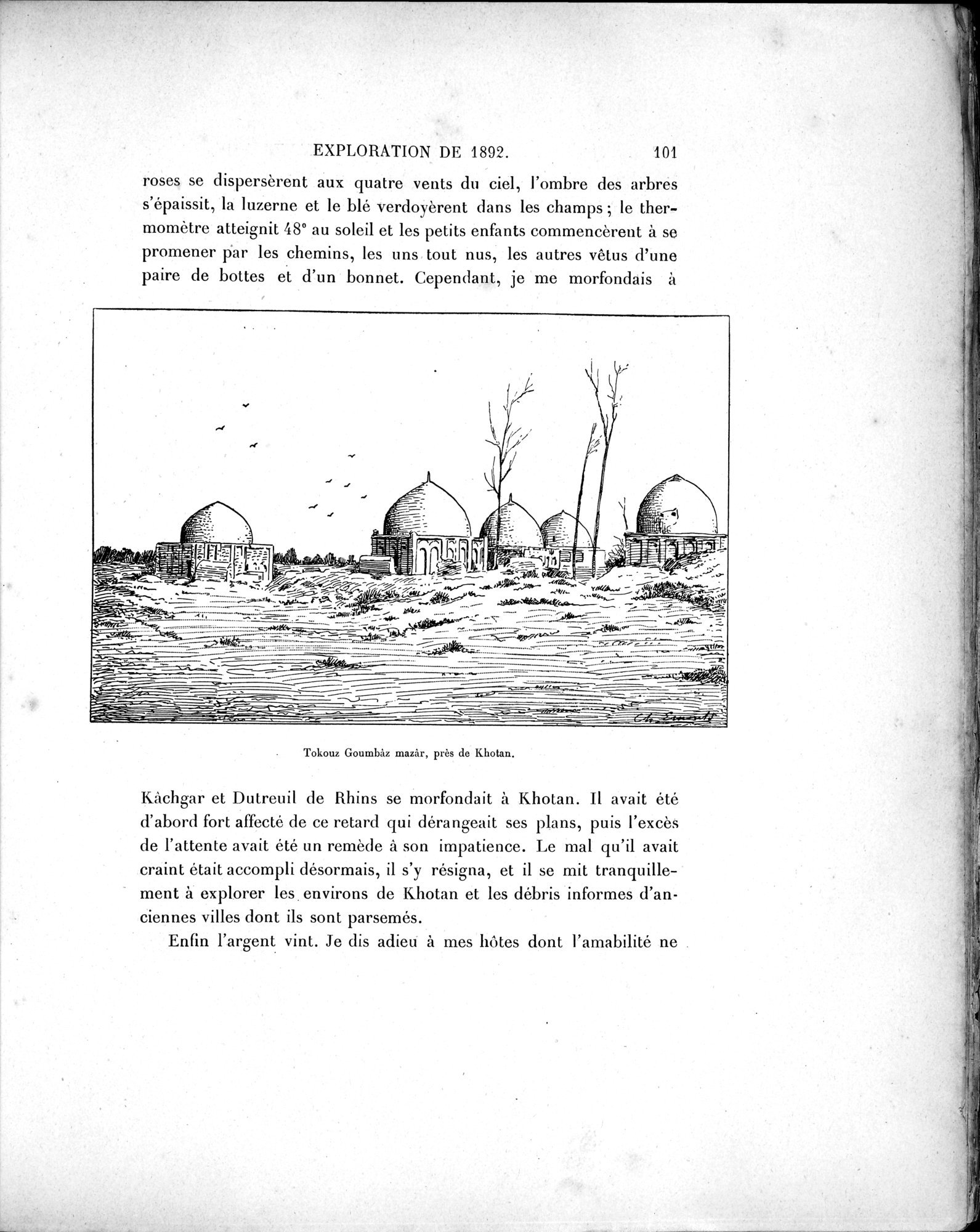 Mission Scientifique dans la Haute Asie 1890-1895 : vol.1 / 133 ページ（白黒高解像度画像）