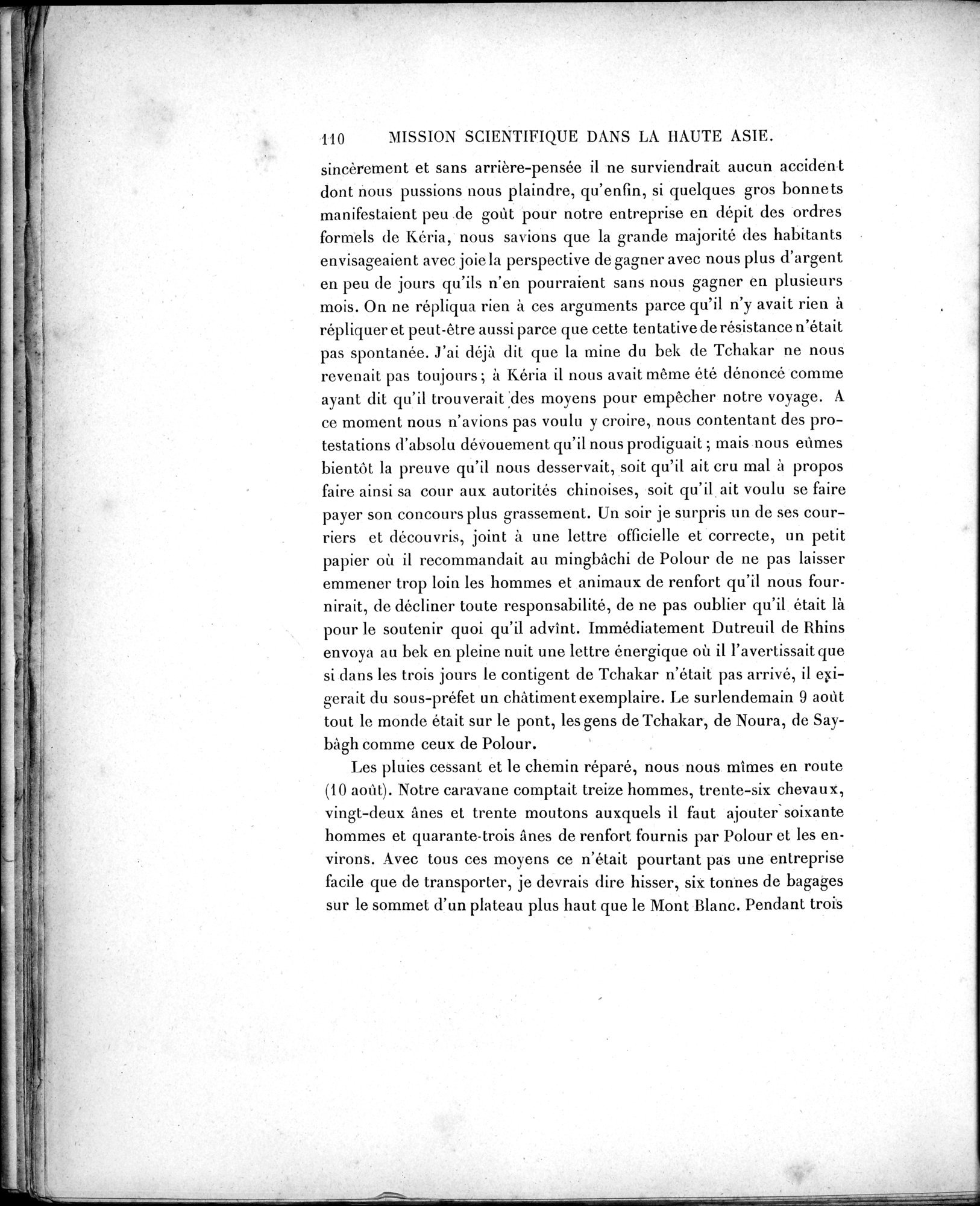 Mission Scientifique dans la Haute Asie 1890-1895 : vol.1 / 142 ページ（白黒高解像度画像）