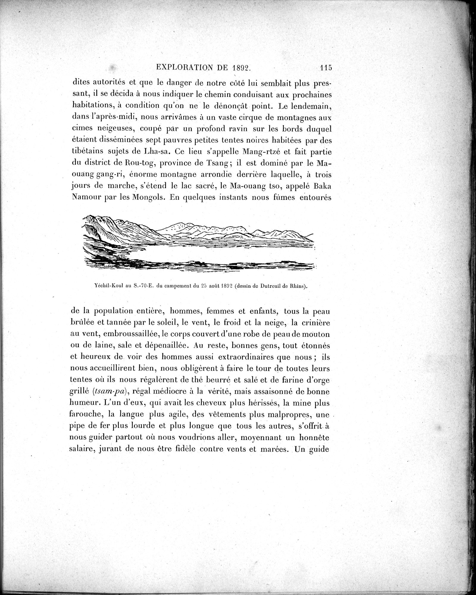 Mission Scientifique dans la Haute Asie 1890-1895 : vol.1 / Page 147 (Grayscale High Resolution Image)