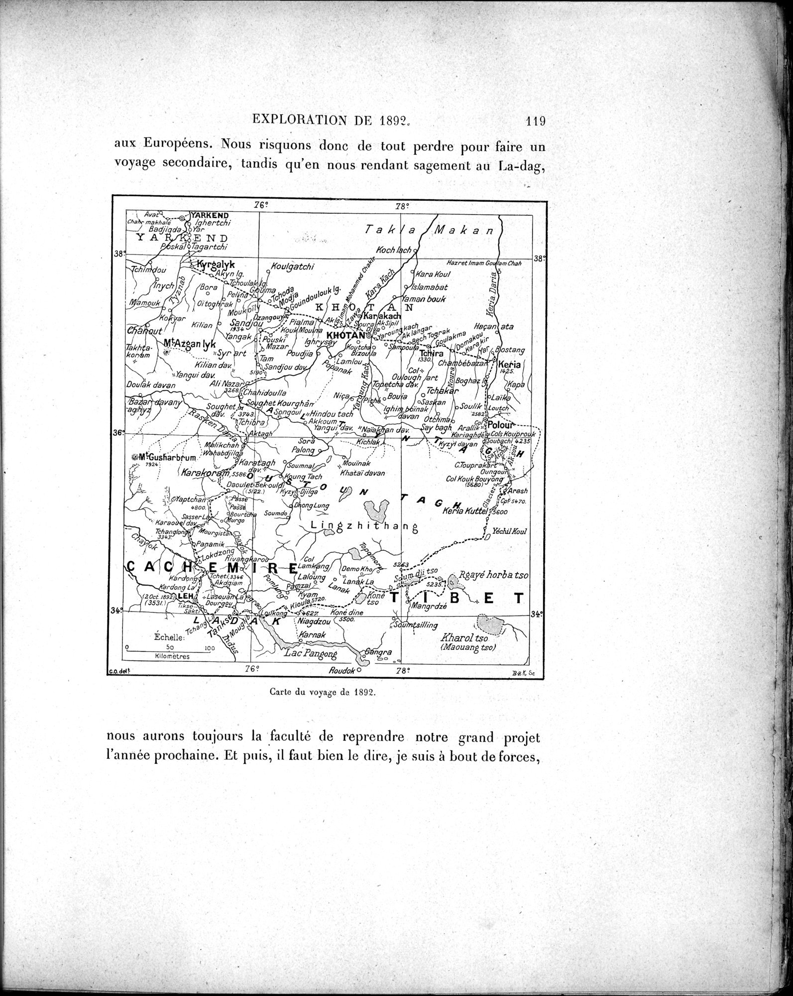 Mission Scientifique dans la Haute Asie 1890-1895 : vol.1 / Page 151 (Grayscale High Resolution Image)