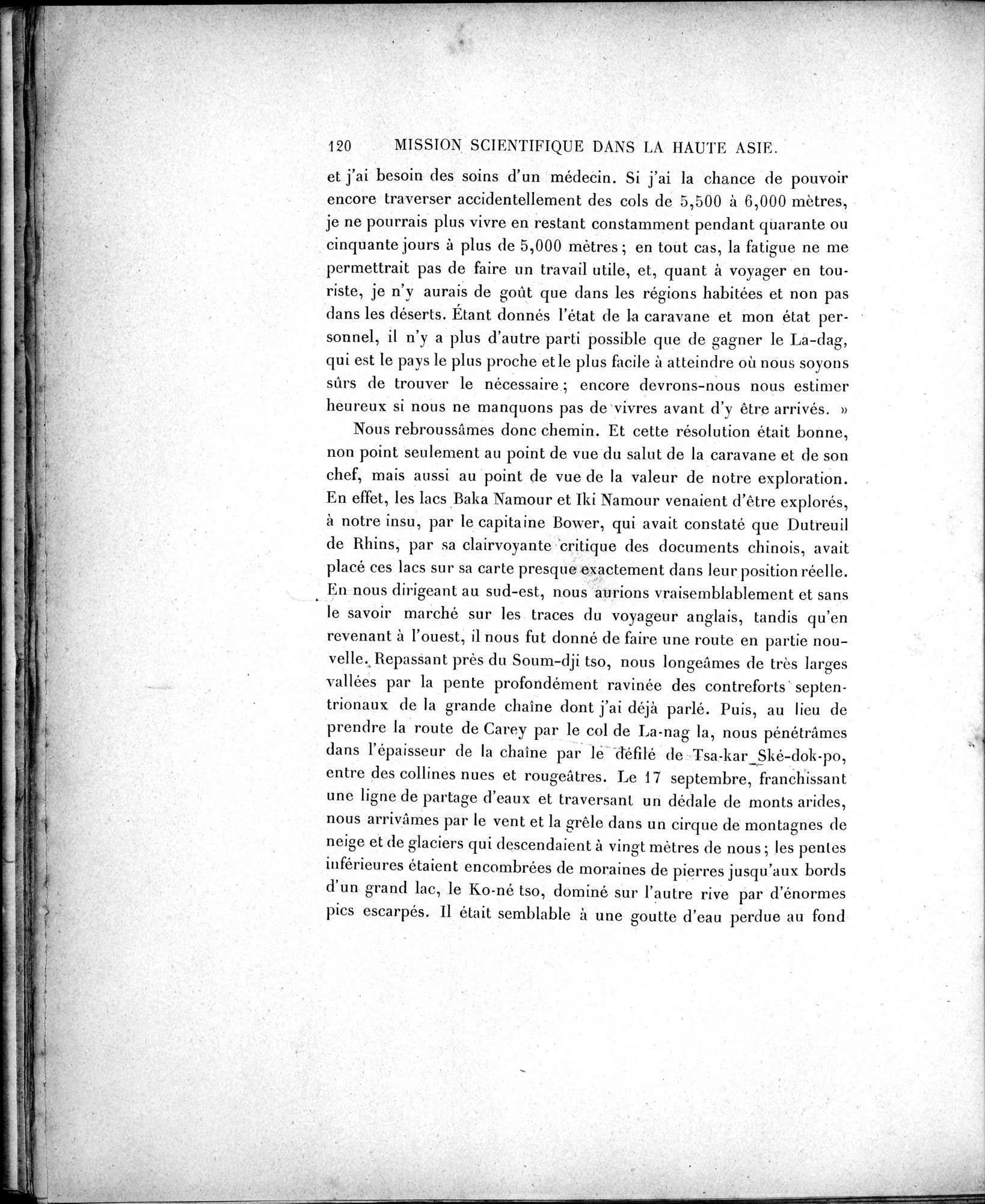 Mission Scientifique dans la Haute Asie 1890-1895 : vol.1 / Page 152 (Grayscale High Resolution Image)
