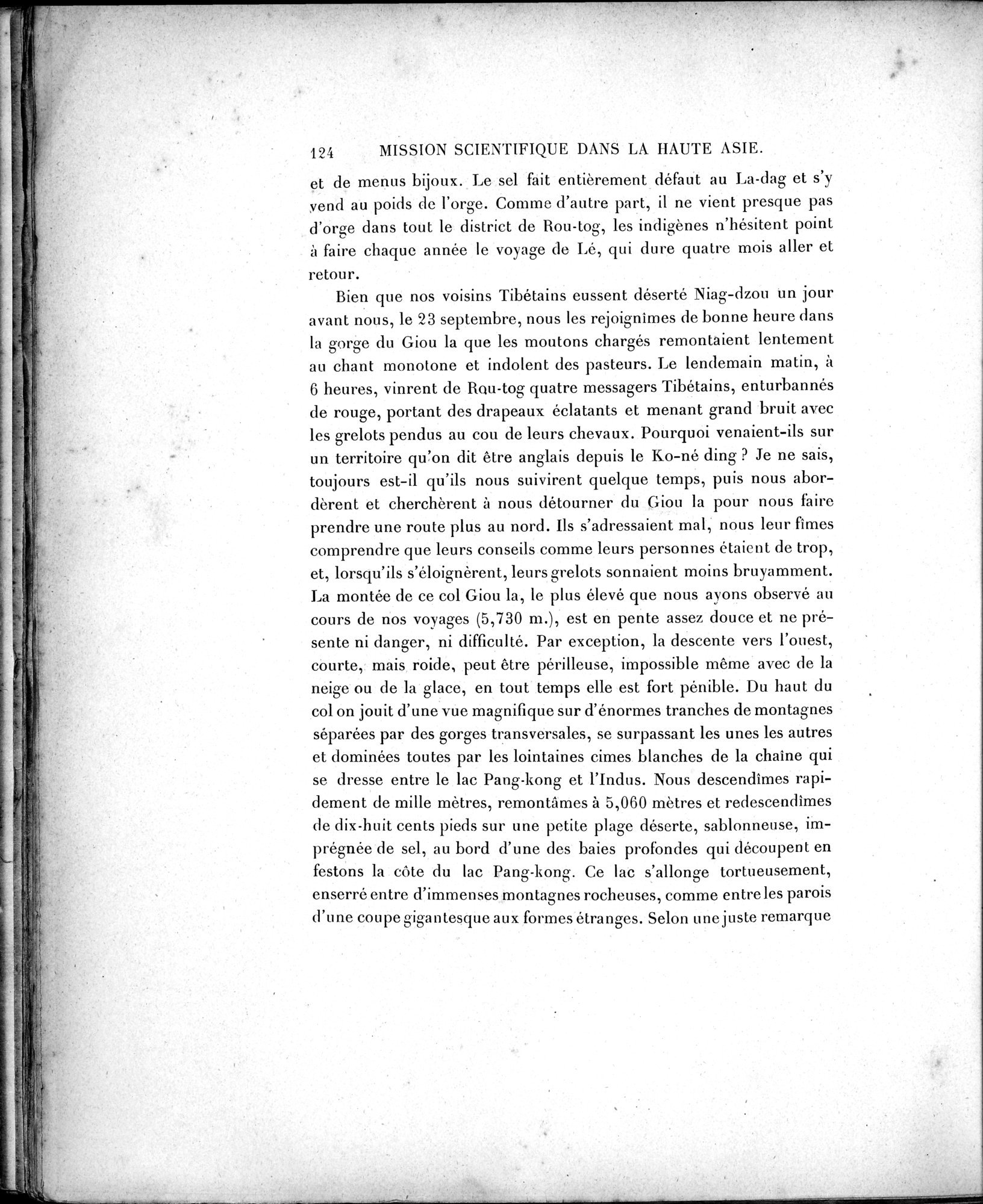 Mission Scientifique dans la Haute Asie 1890-1895 : vol.1 / Page 156 (Grayscale High Resolution Image)