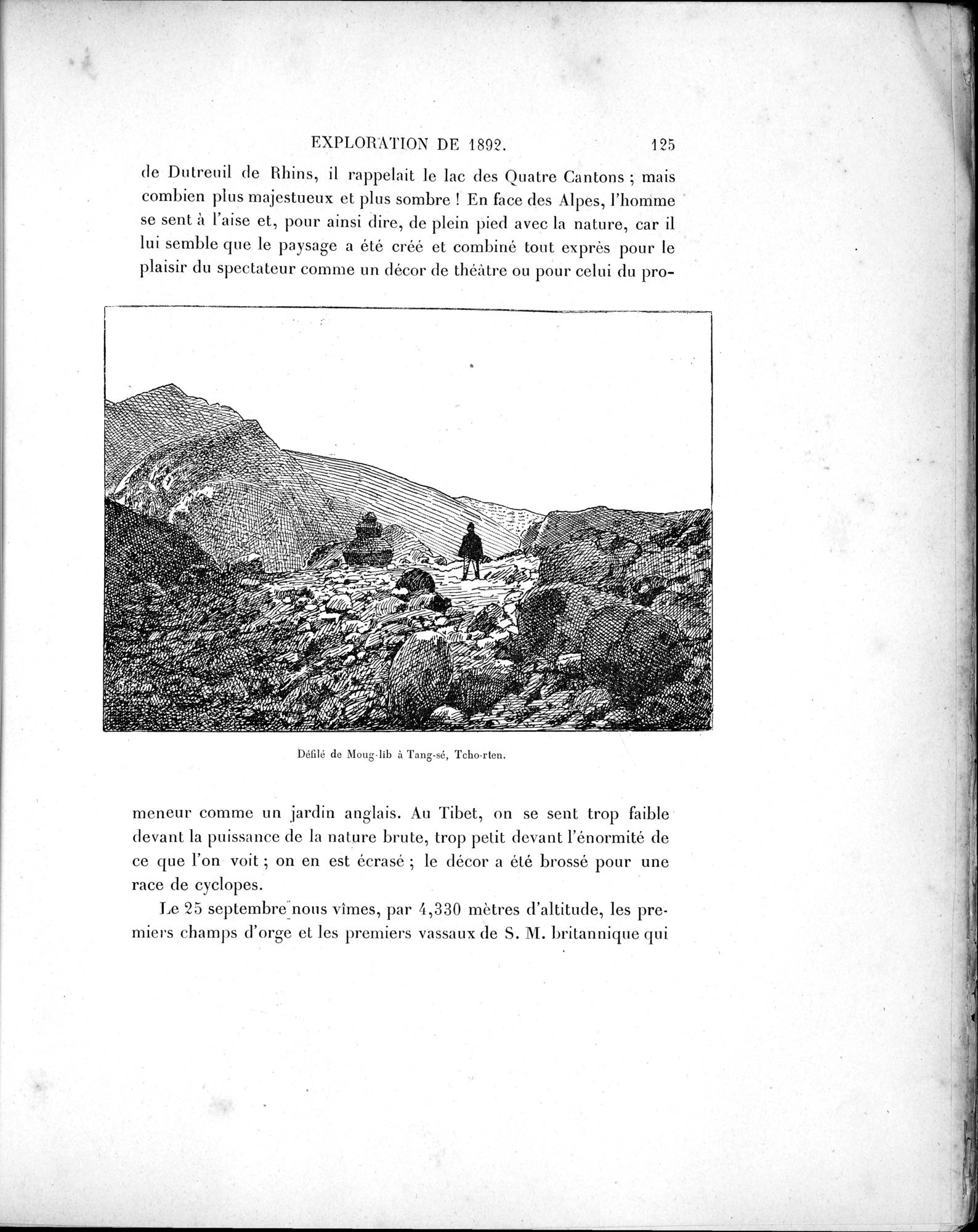 Mission Scientifique dans la Haute Asie 1890-1895 : vol.1 / Page 157 (Grayscale High Resolution Image)