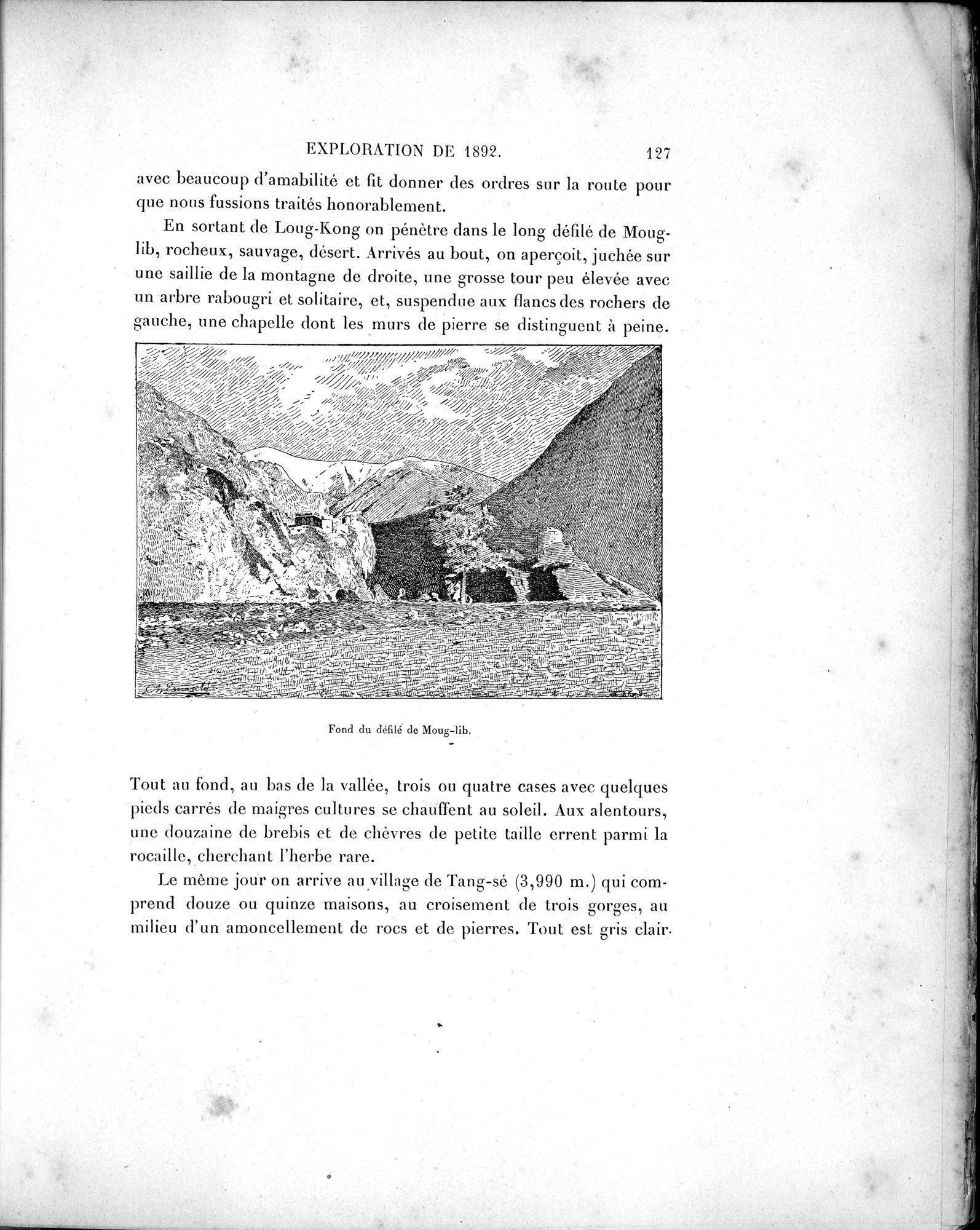 Mission Scientifique dans la Haute Asie 1890-1895 : vol.1 / Page 159 (Grayscale High Resolution Image)