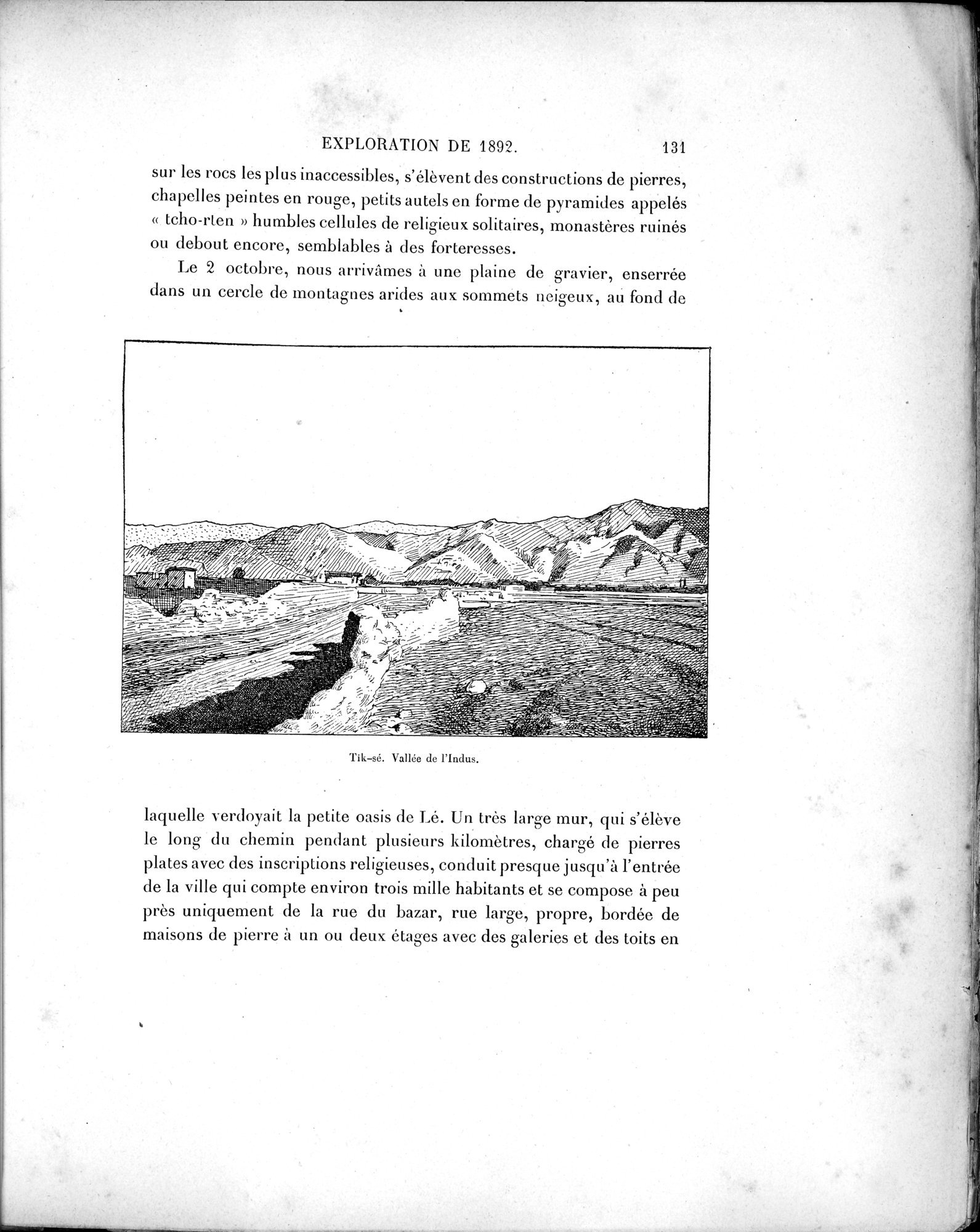 Mission Scientifique dans la Haute Asie 1890-1895 : vol.1 / Page 163 (Grayscale High Resolution Image)