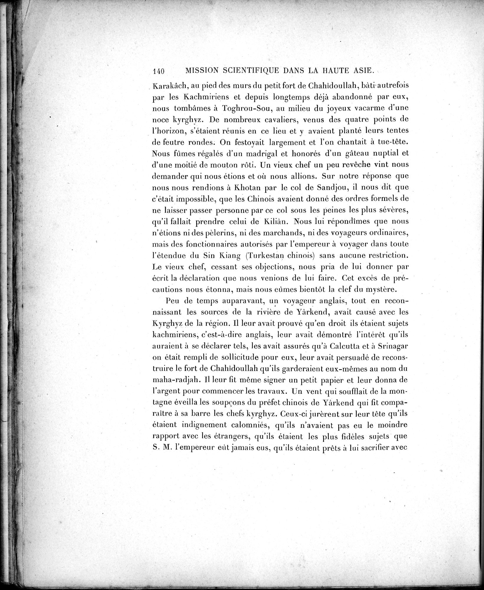 Mission Scientifique dans la Haute Asie 1890-1895 : vol.1 / 172 ページ（白黒高解像度画像）