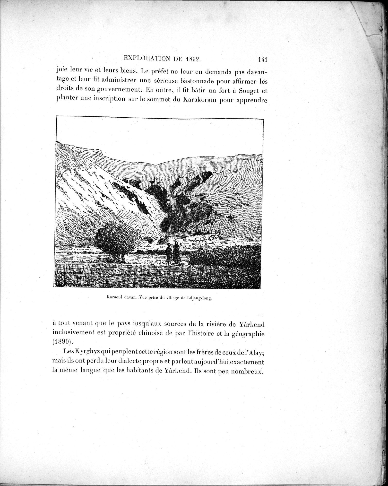 Mission Scientifique dans la Haute Asie 1890-1895 : vol.1 / Page 173 (Grayscale High Resolution Image)