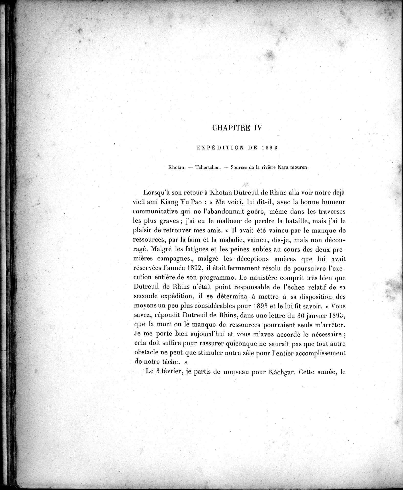 Mission Scientifique dans la Haute Asie 1890-1895 : vol.1 / Page 180 (Grayscale High Resolution Image)