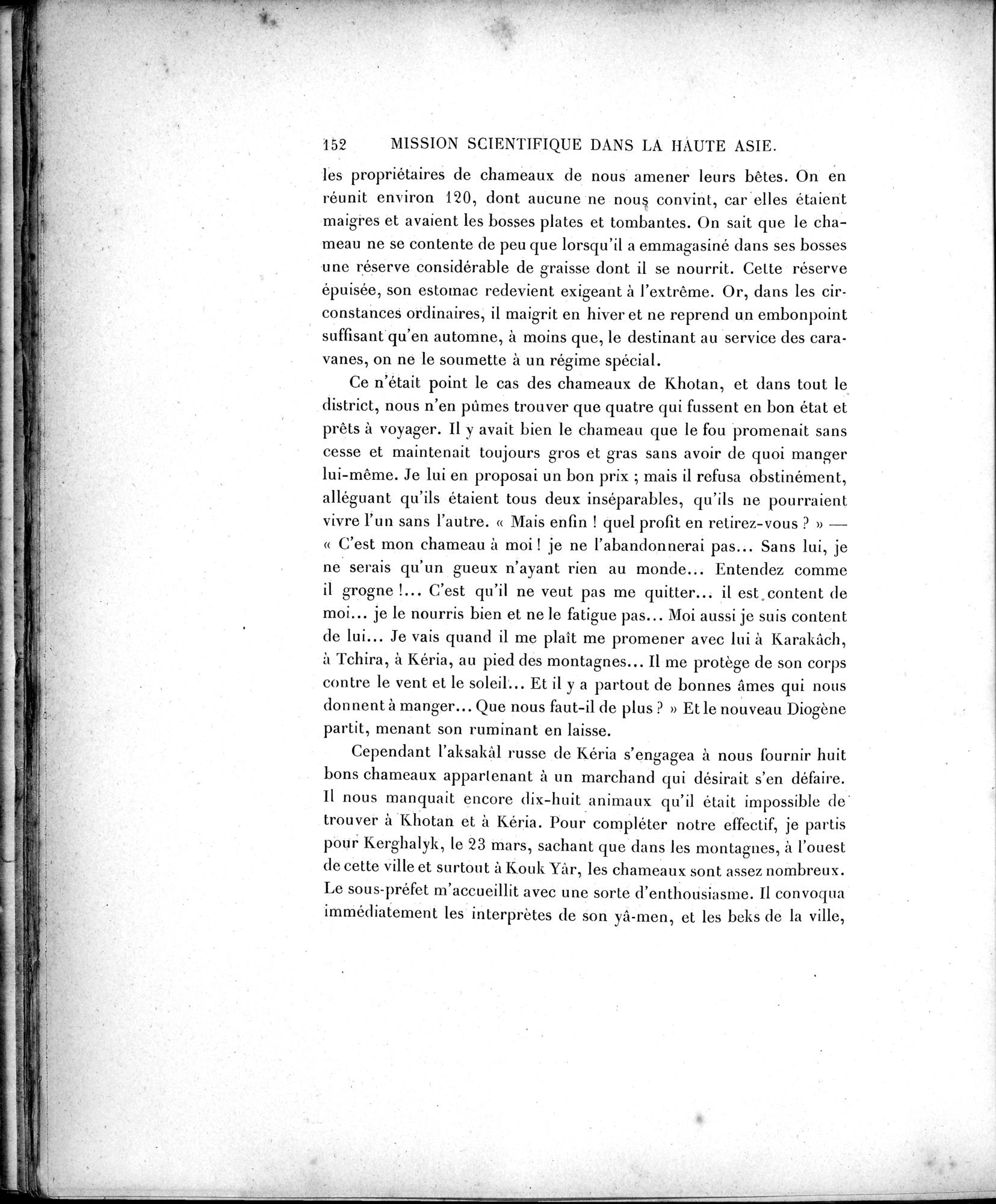 Mission Scientifique dans la Haute Asie 1890-1895 : vol.1 / Page 184 (Grayscale High Resolution Image)