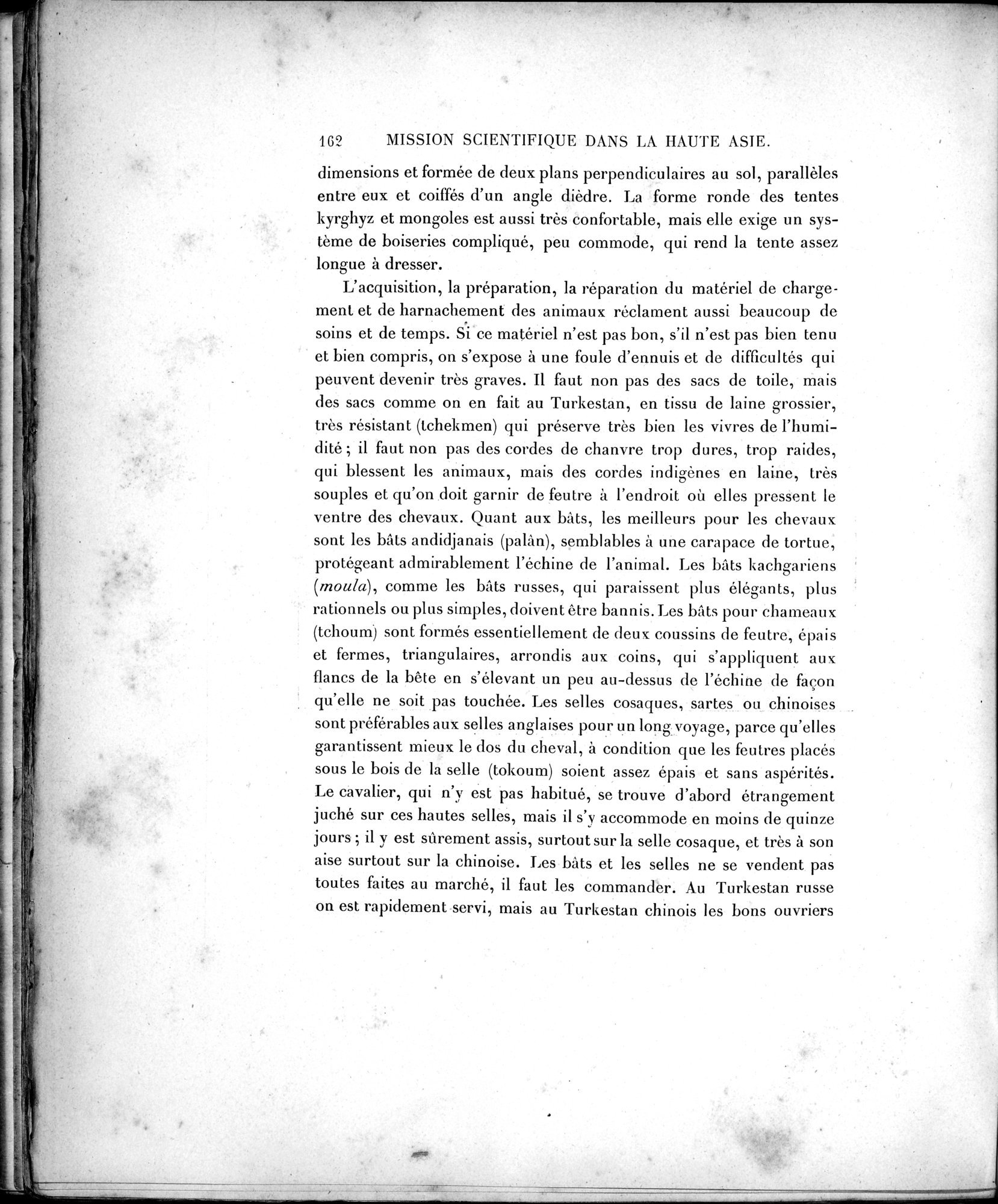 Mission Scientifique dans la Haute Asie 1890-1895 : vol.1 / Page 194 (Grayscale High Resolution Image)