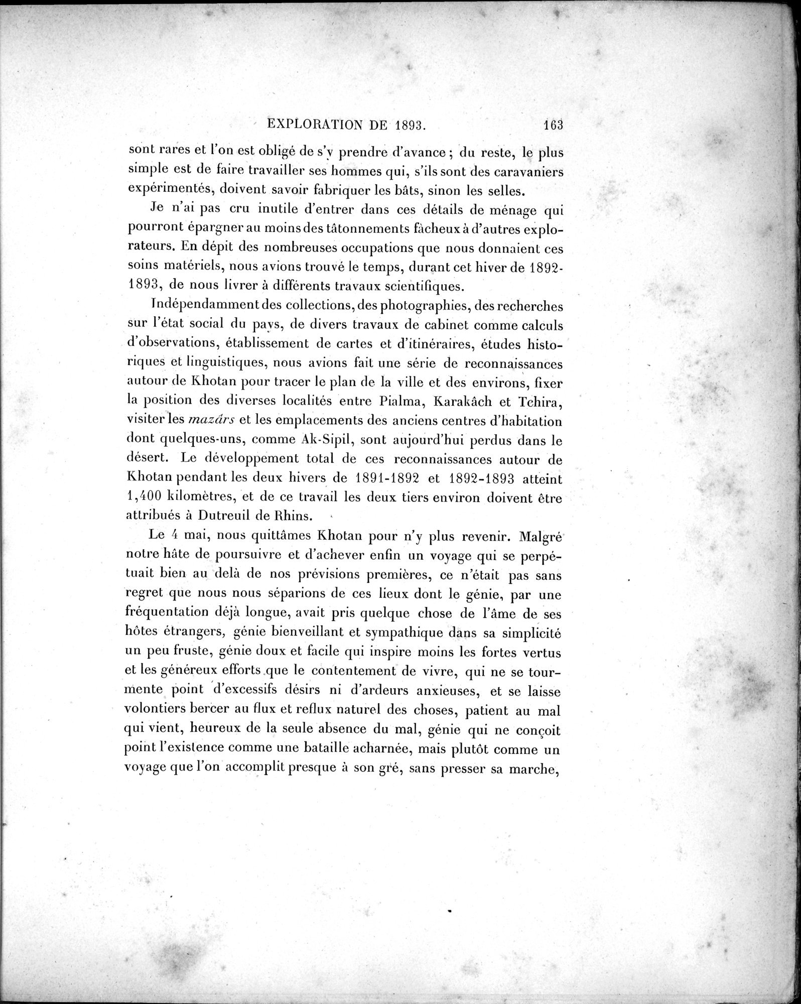 Mission Scientifique dans la Haute Asie 1890-1895 : vol.1 / Page 195 (Grayscale High Resolution Image)