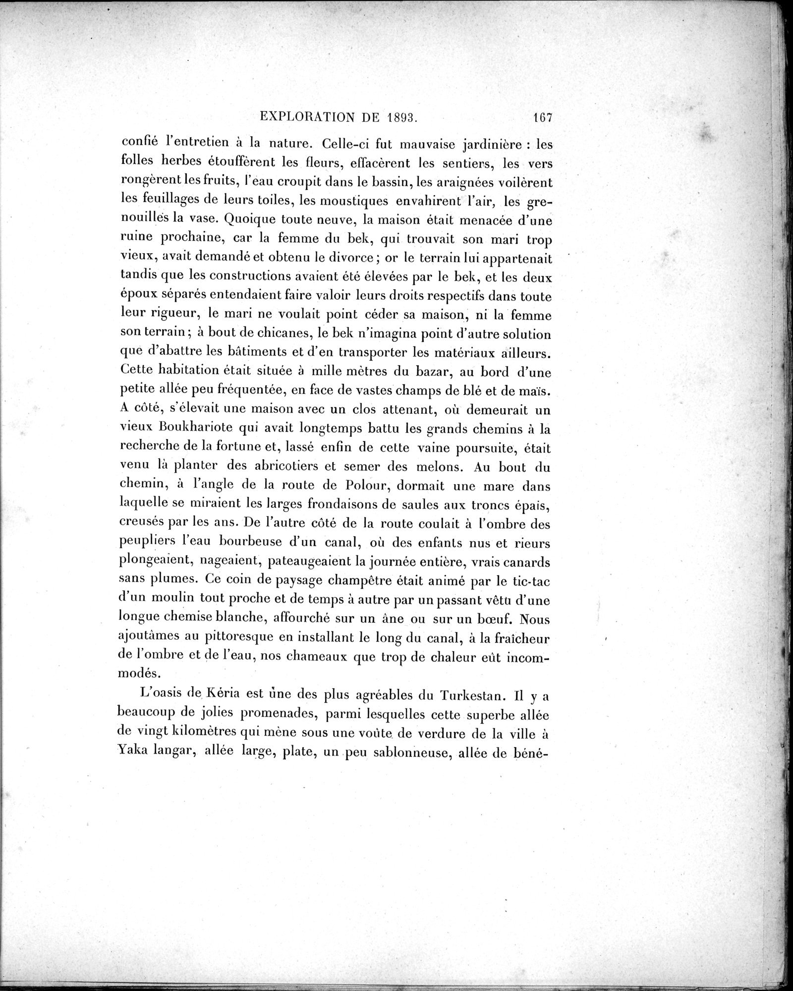 Mission Scientifique dans la Haute Asie 1890-1895 : vol.1 / 199 ページ（白黒高解像度画像）