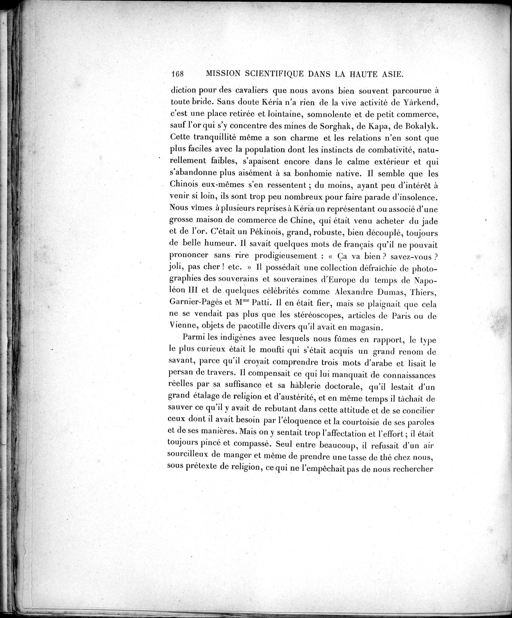 Mission Scientifique dans la Haute Asie 1890-1895 : vol.1 / 200 ページ（白黒高解像度画像）