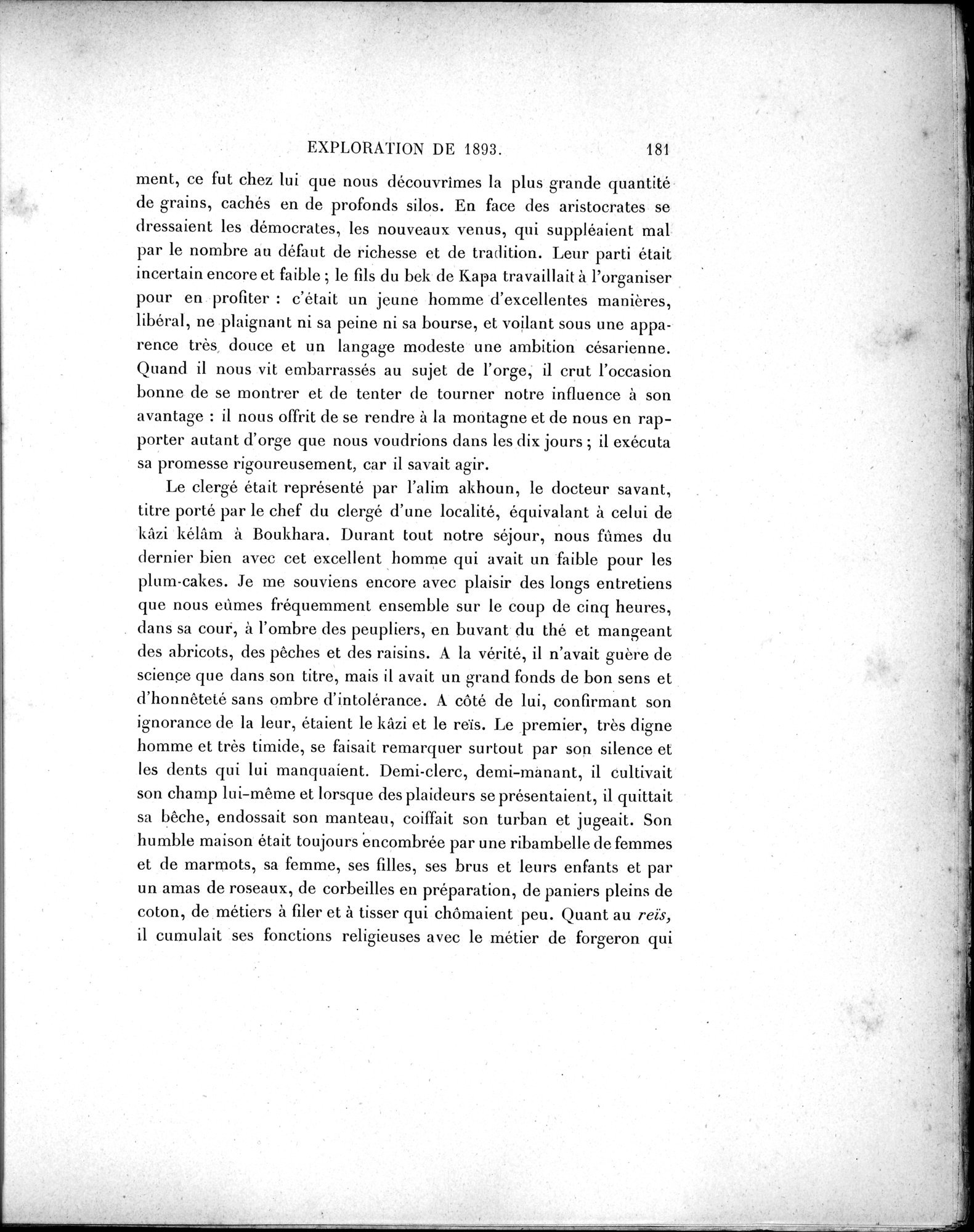 Mission Scientifique dans la Haute Asie 1890-1895 : vol.1 / 213 ページ（白黒高解像度画像）