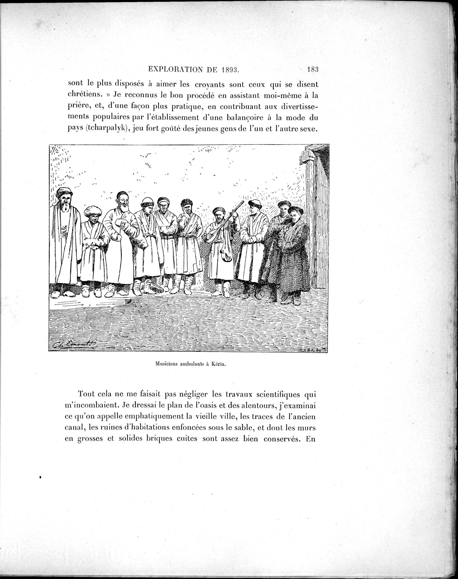 Mission Scientifique dans la Haute Asie 1890-1895 : vol.1 / 215 ページ（白黒高解像度画像）