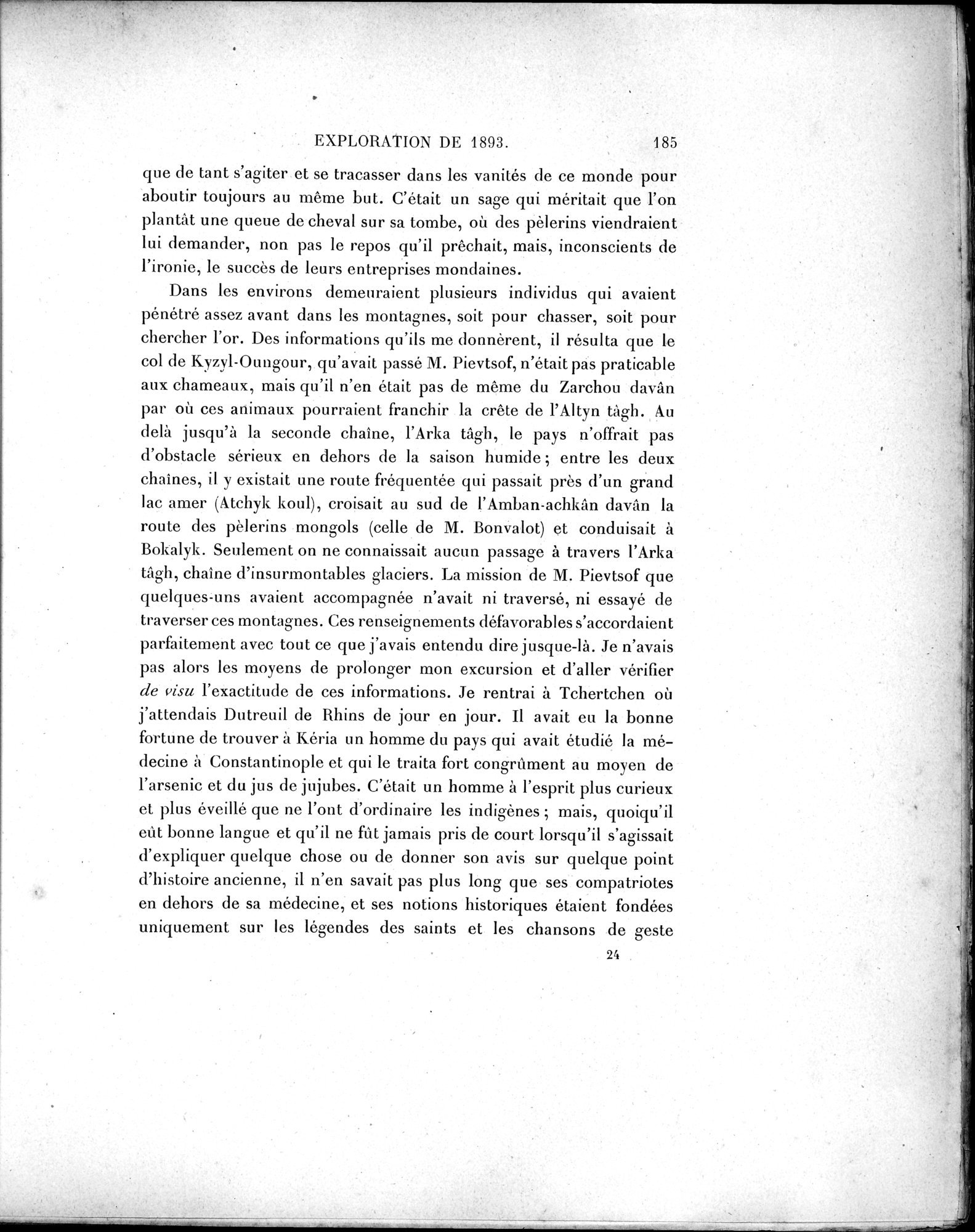 Mission Scientifique dans la Haute Asie 1890-1895 : vol.1 / 217 ページ（白黒高解像度画像）