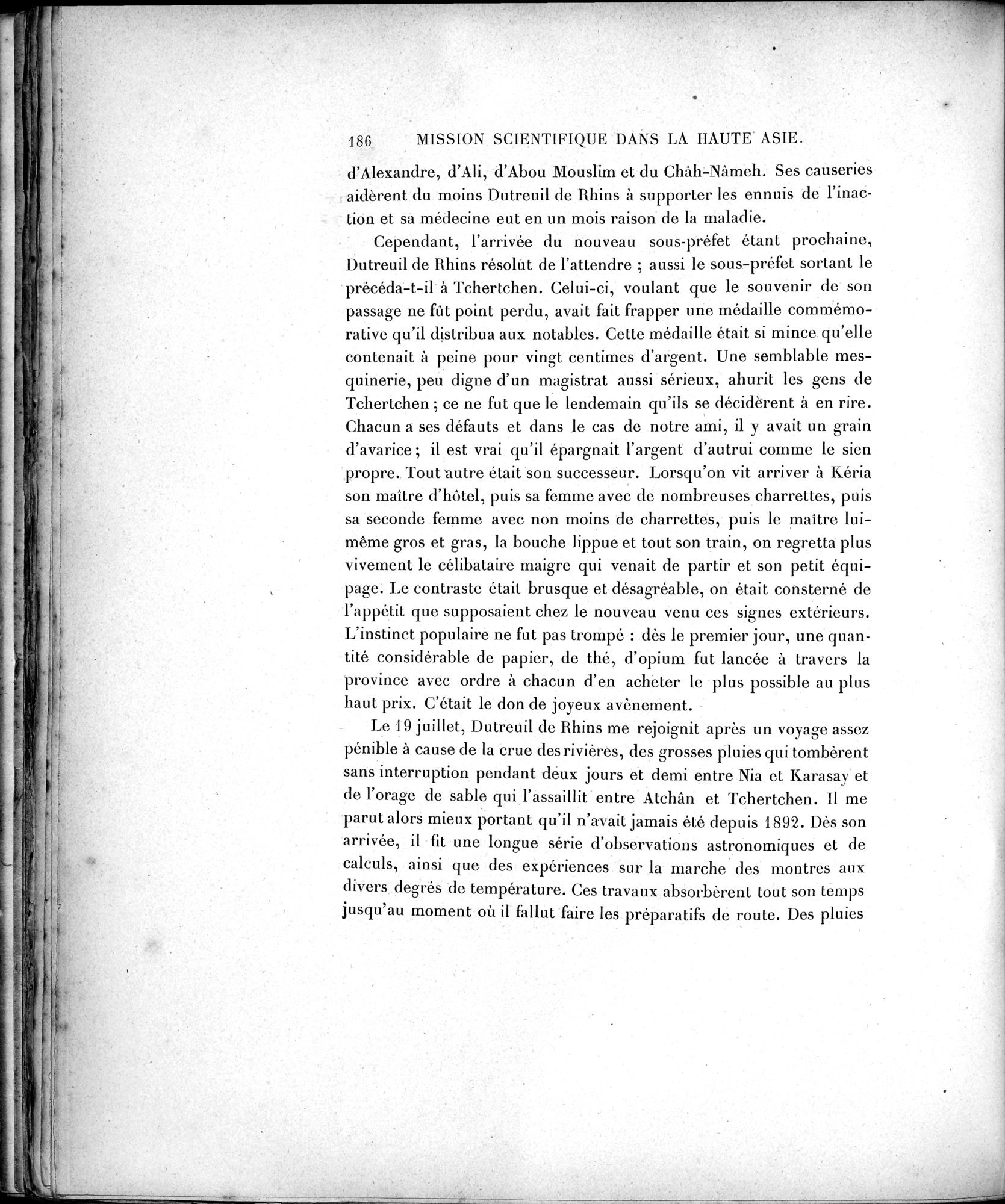 Mission Scientifique dans la Haute Asie 1890-1895 : vol.1 / 218 ページ（白黒高解像度画像）