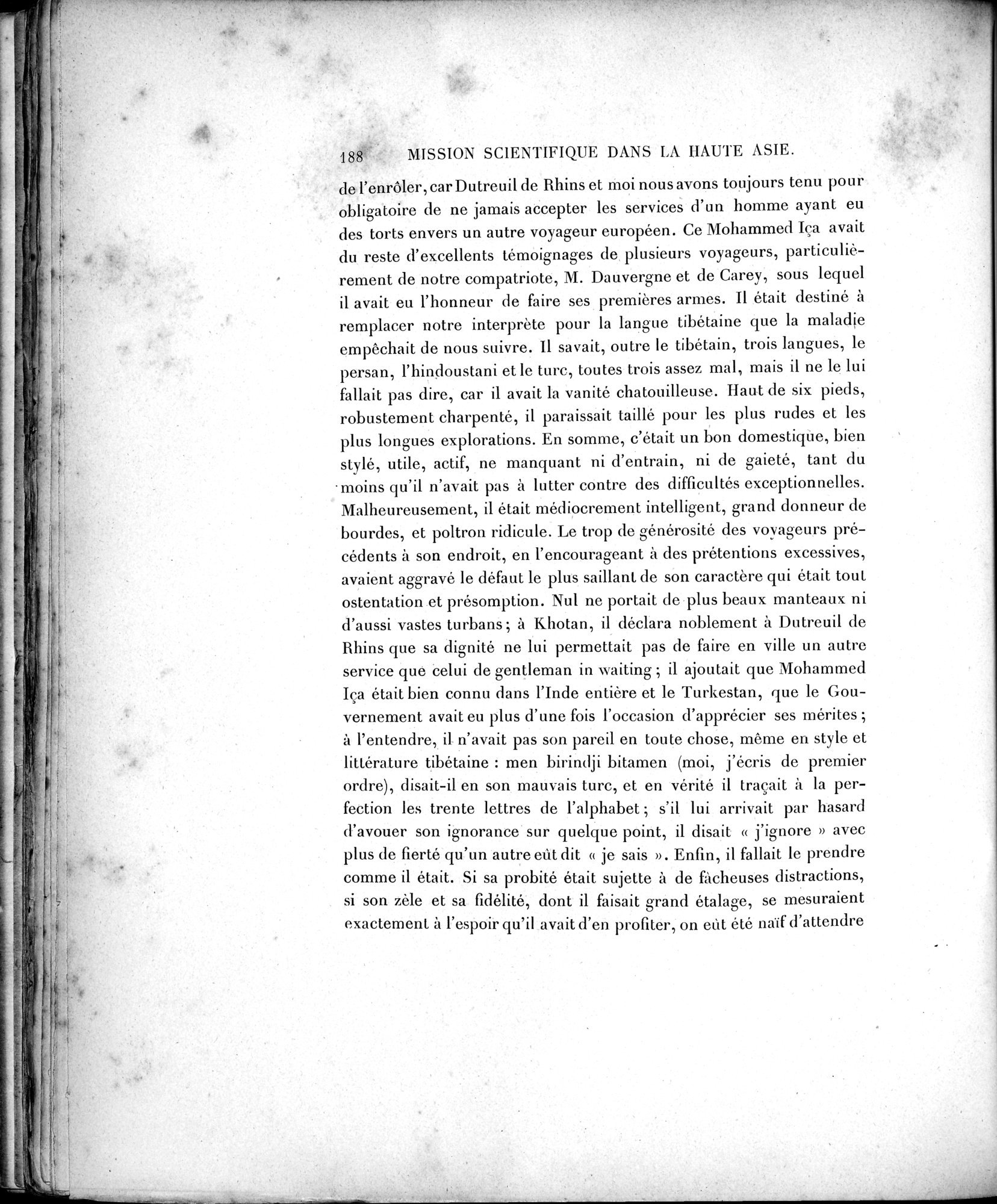 Mission Scientifique dans la Haute Asie 1890-1895 : vol.1 / 220 ページ（白黒高解像度画像）