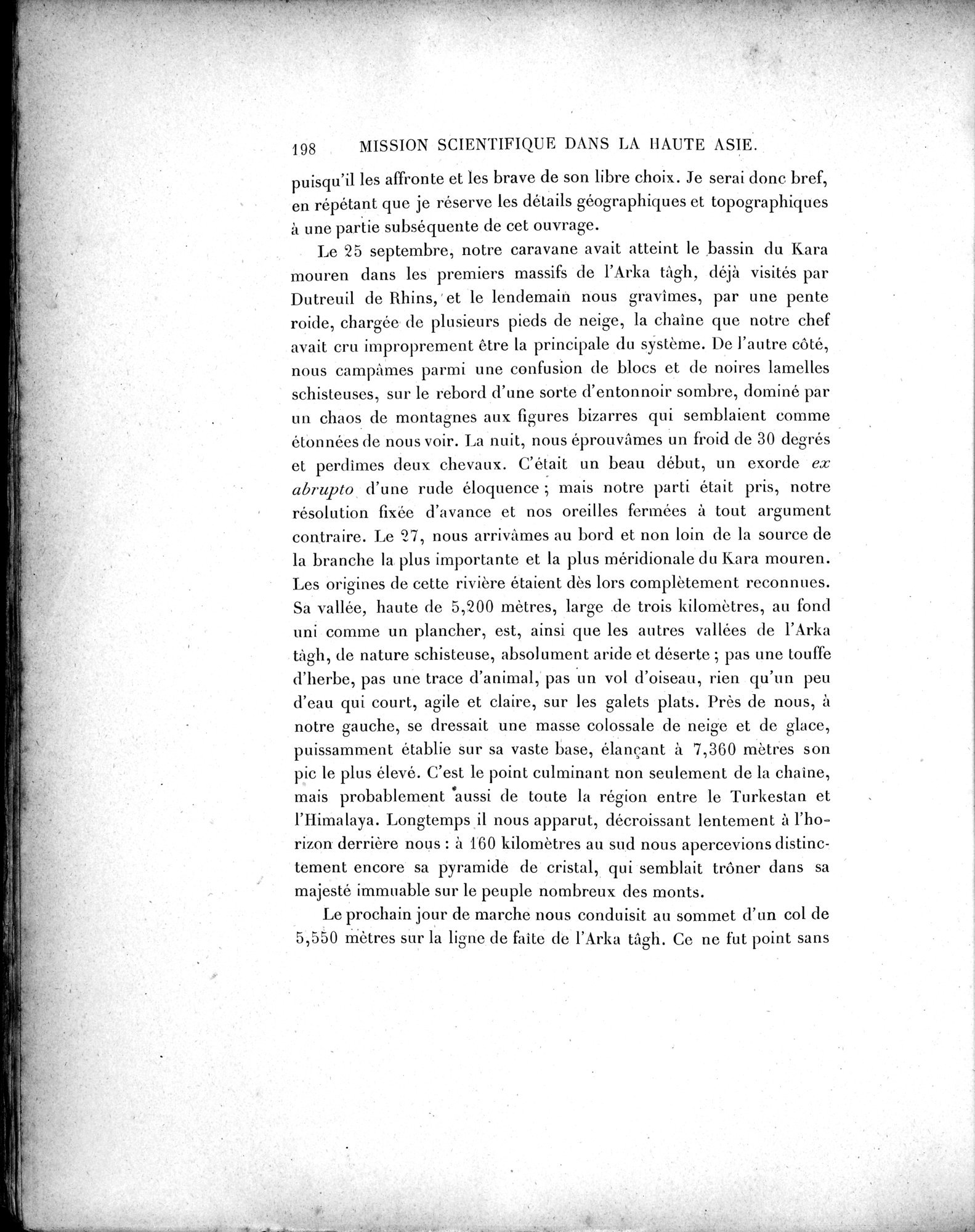 Mission Scientifique dans la Haute Asie 1890-1895 : vol.1 / Page 230 (Grayscale High Resolution Image)