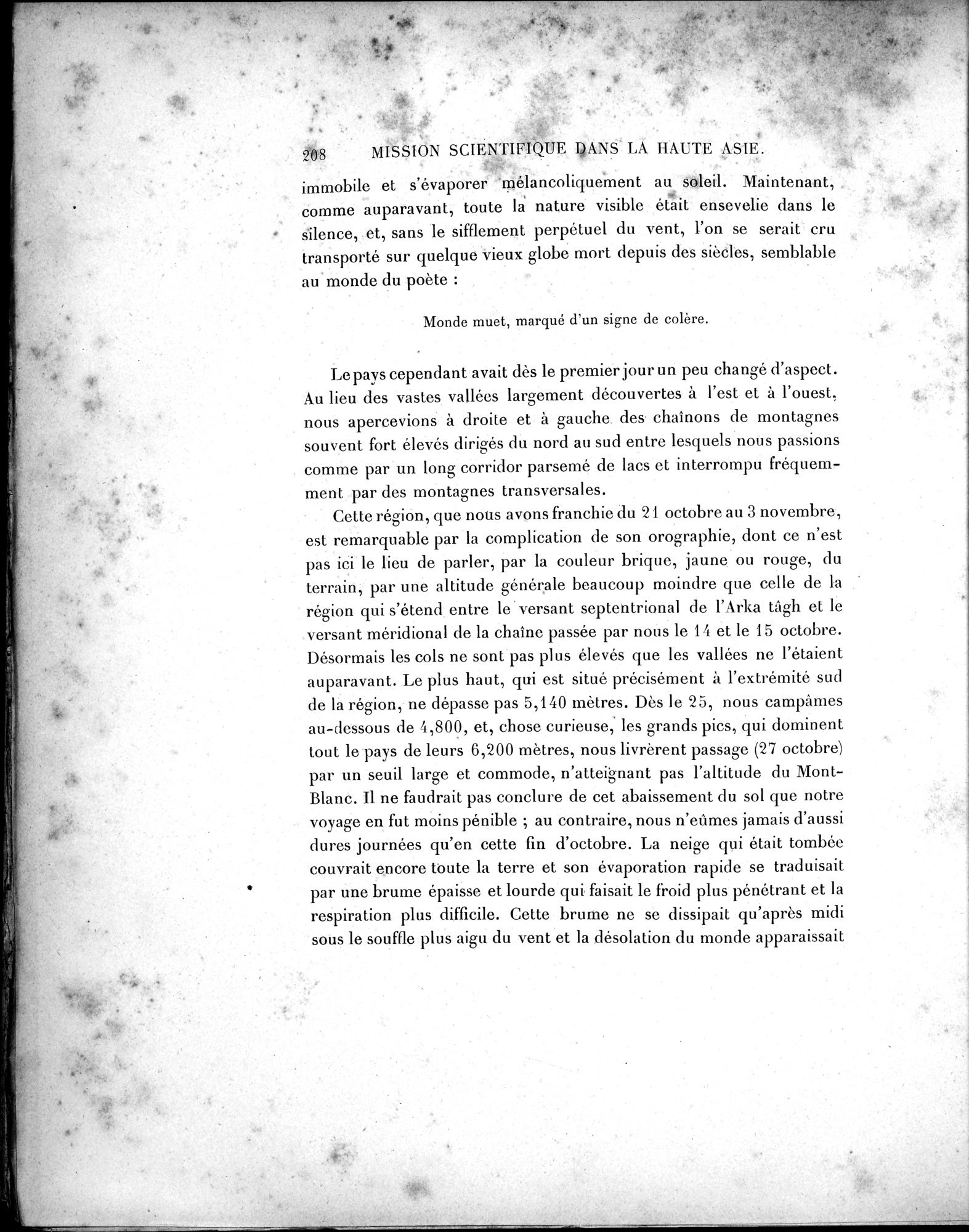 Mission Scientifique dans la Haute Asie 1890-1895 : vol.1 / Page 240 (Grayscale High Resolution Image)