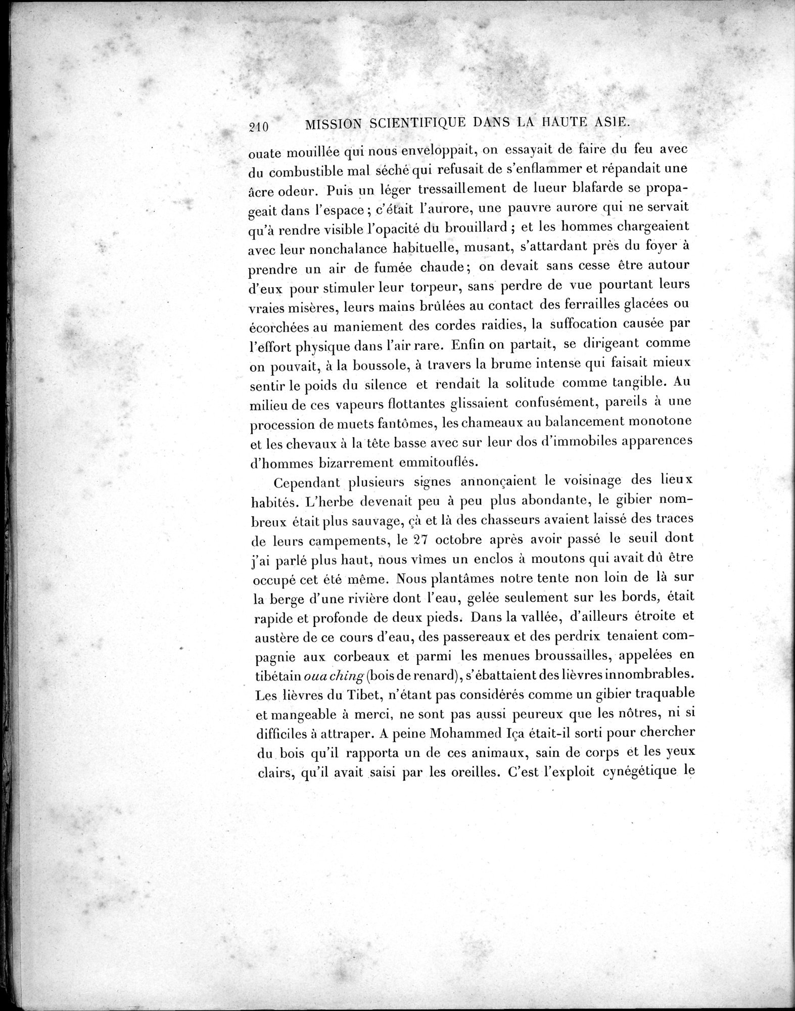 Mission Scientifique dans la Haute Asie 1890-1895 : vol.1 / Page 242 (Grayscale High Resolution Image)