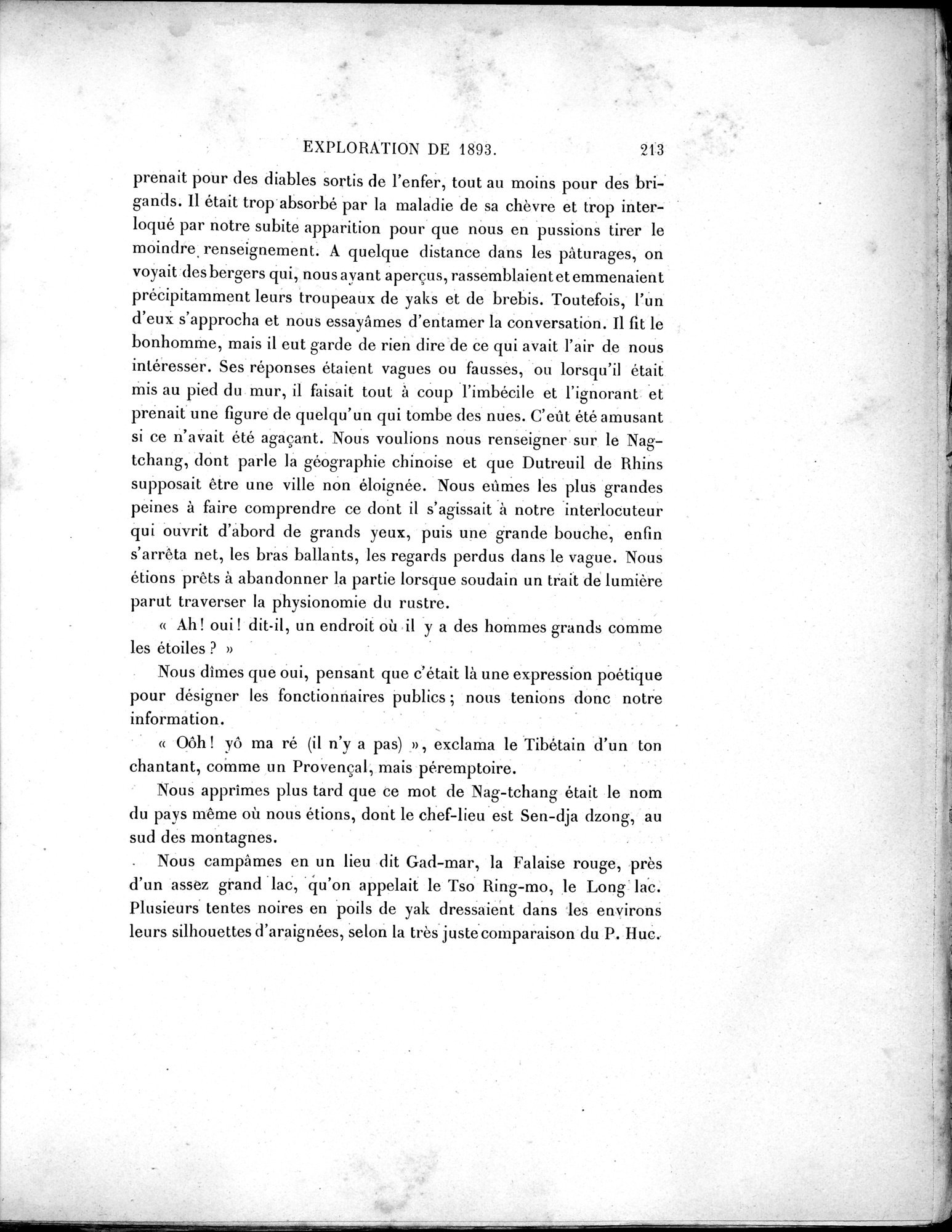 Mission Scientifique dans la Haute Asie 1890-1895 : vol.1 / Page 245 (Grayscale High Resolution Image)