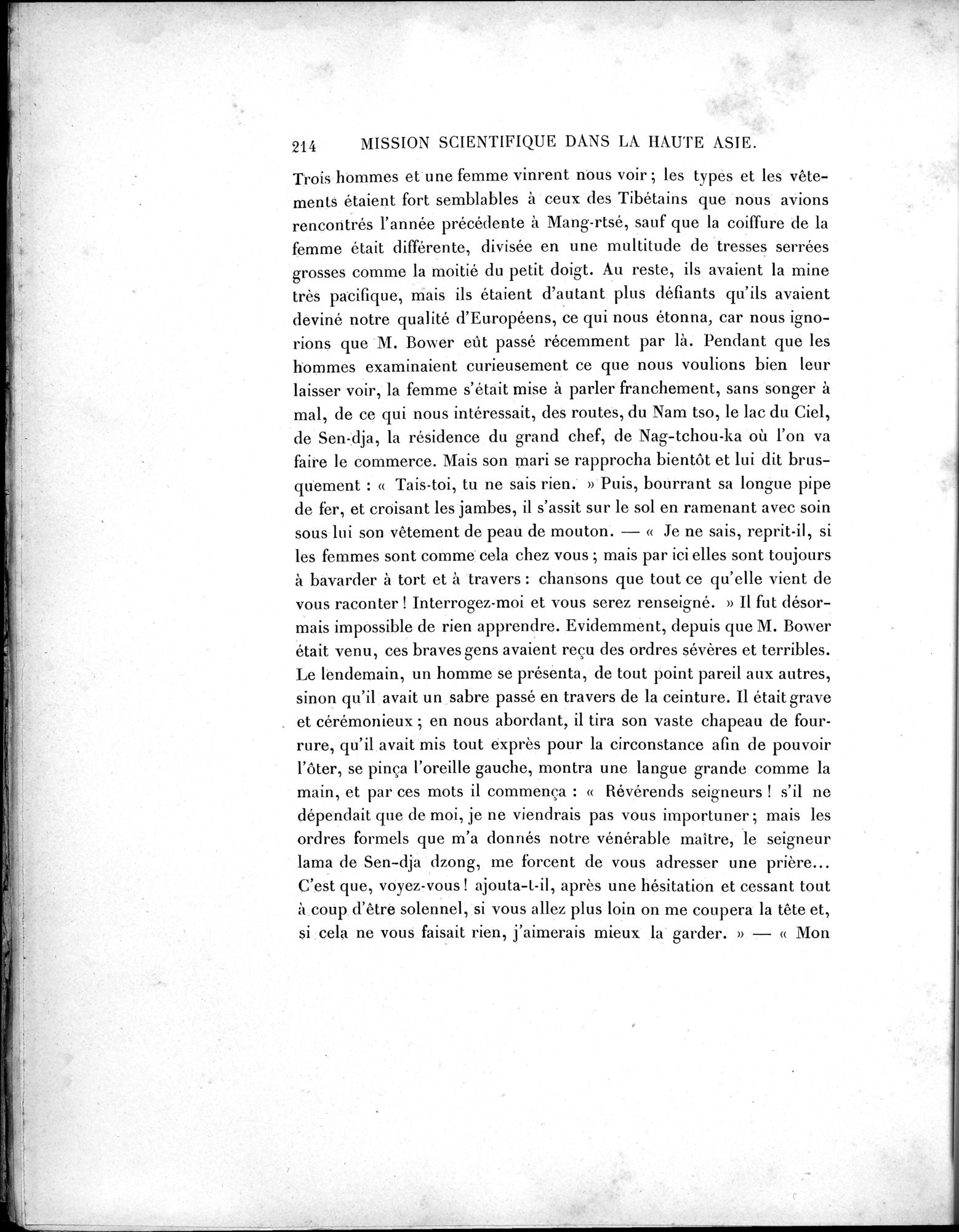 Mission Scientifique dans la Haute Asie 1890-1895 : vol.1 / Page 246 (Grayscale High Resolution Image)