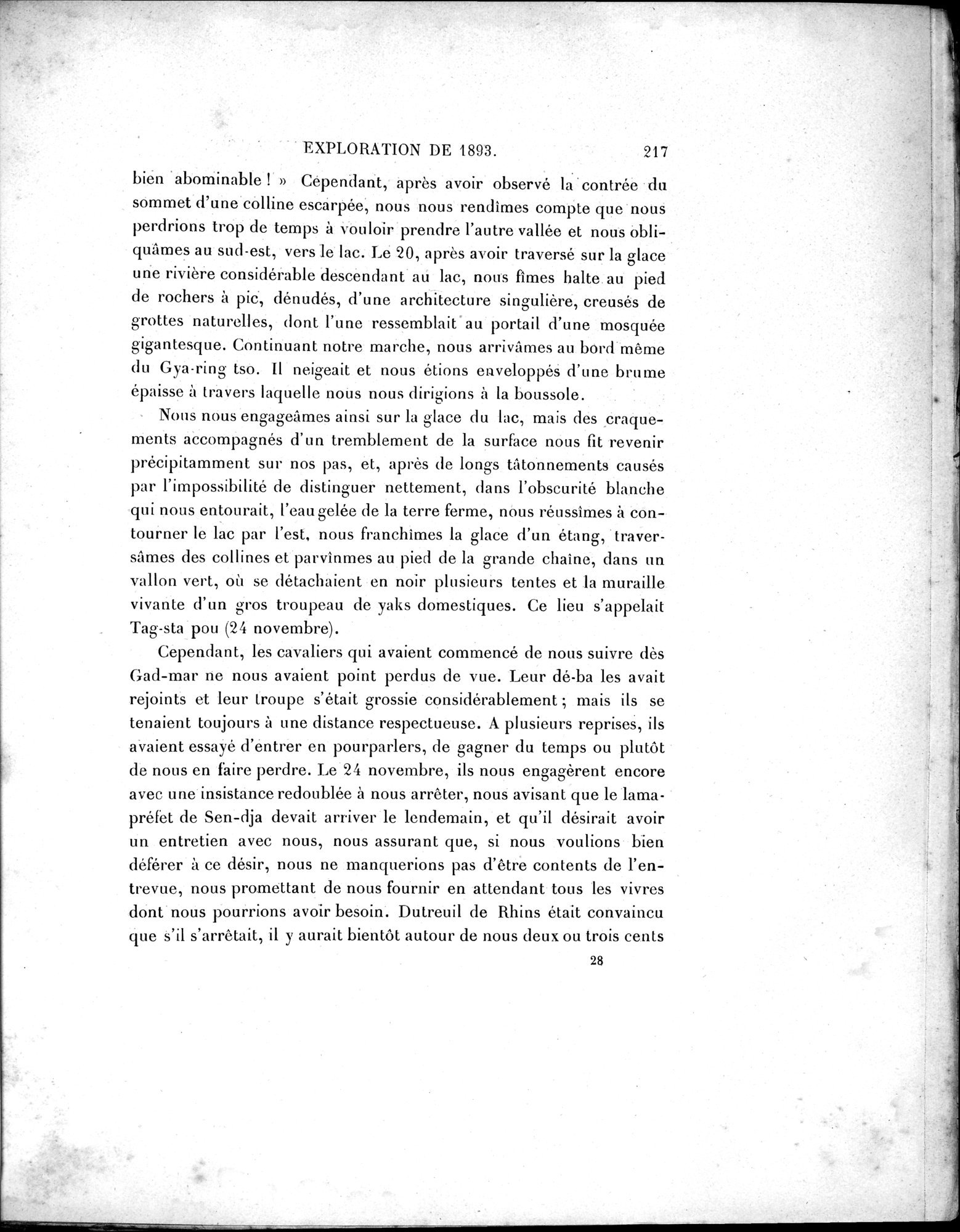 Mission Scientifique dans la Haute Asie 1890-1895 : vol.1 / 249 ページ（白黒高解像度画像）