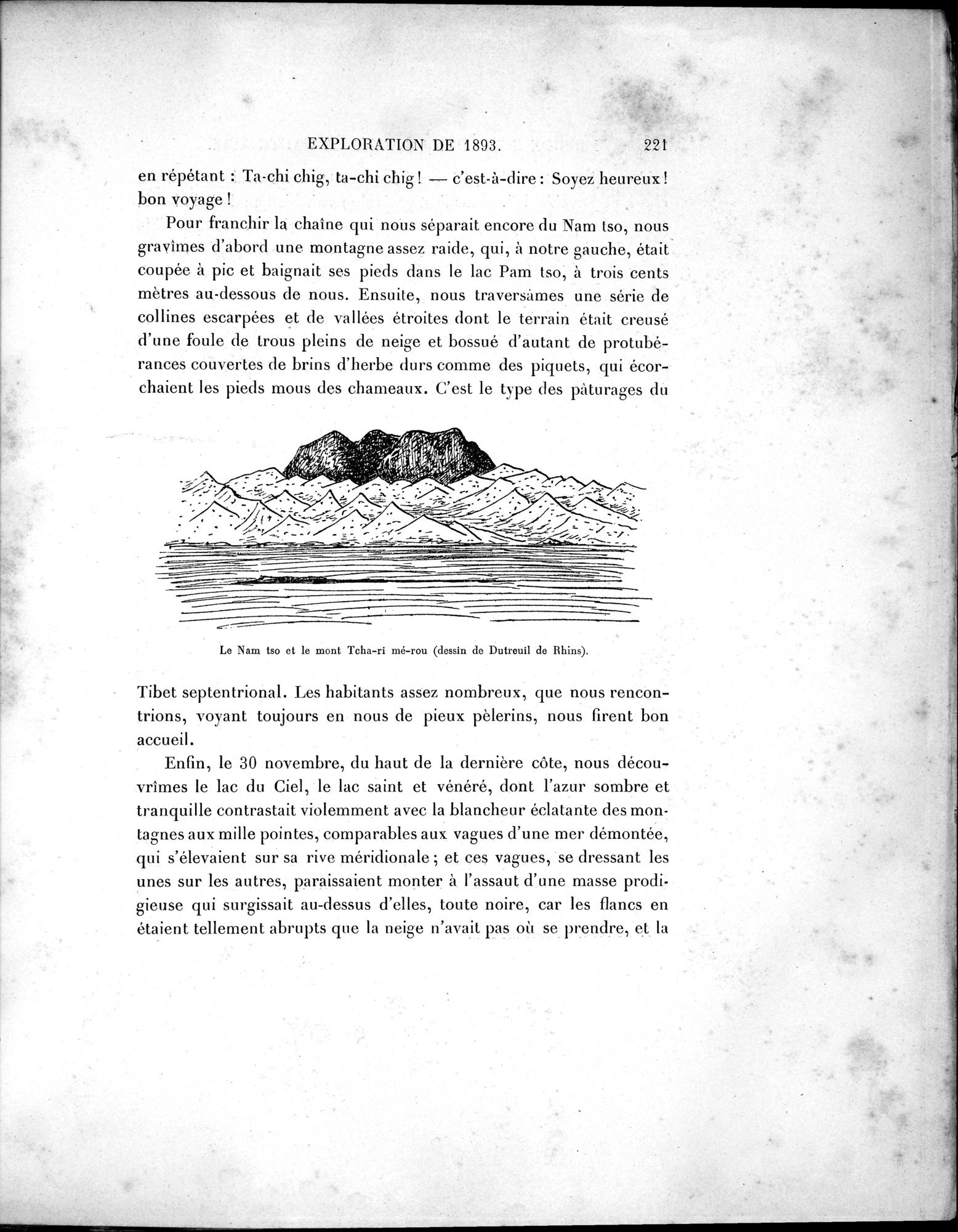 Mission Scientifique dans la Haute Asie 1890-1895 : vol.1 / Page 253 (Grayscale High Resolution Image)
