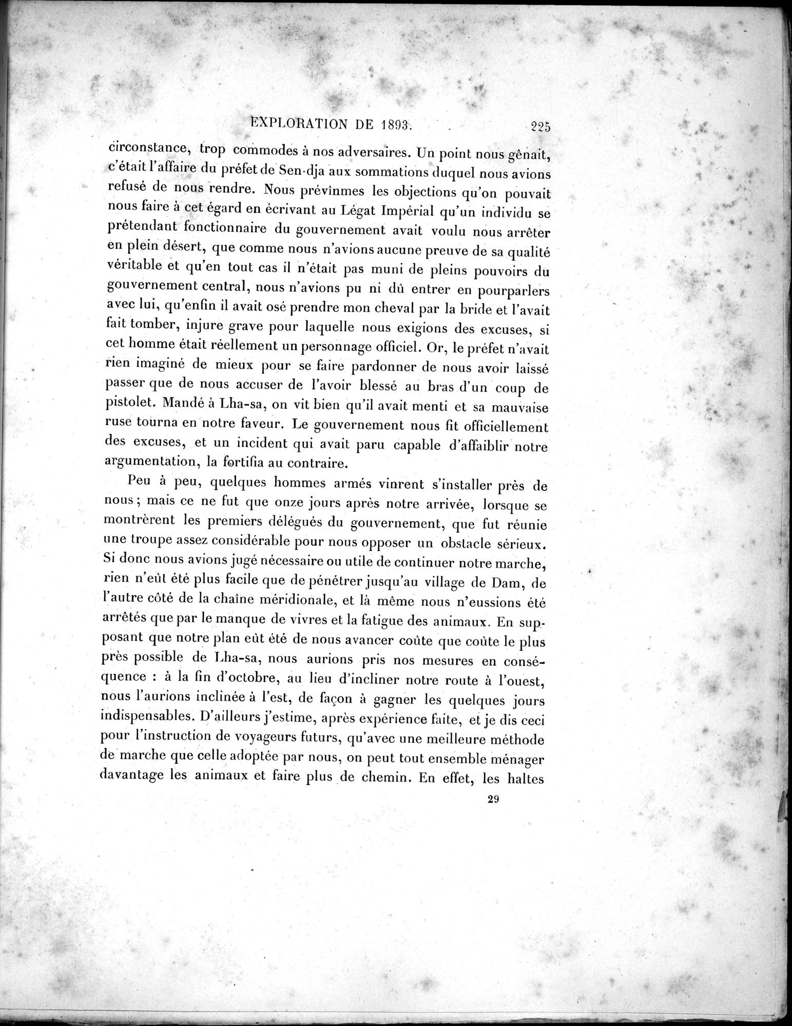 Mission Scientifique dans la Haute Asie 1890-1895 : vol.1 / Page 257 (Grayscale High Resolution Image)