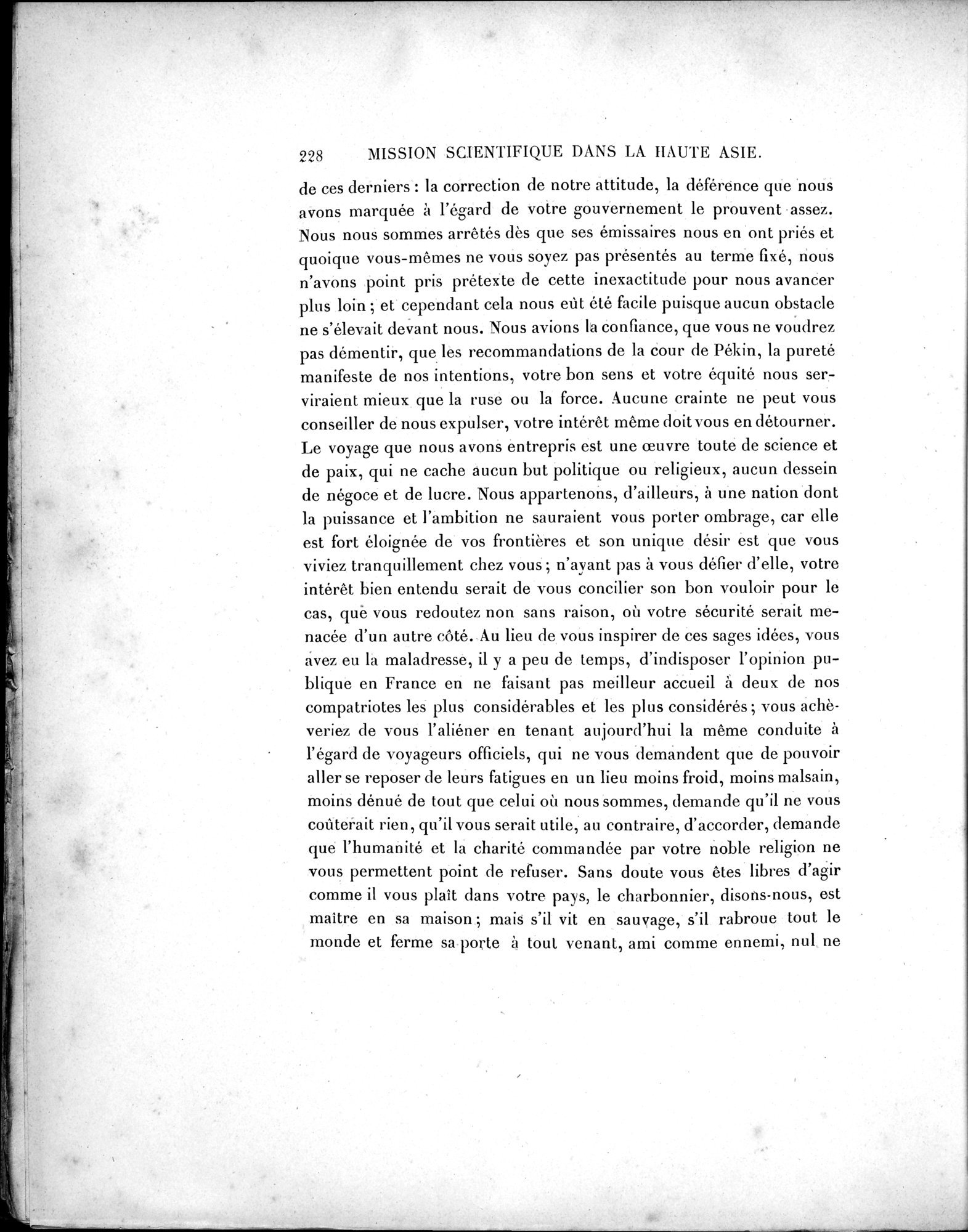 Mission Scientifique dans la Haute Asie 1890-1895 : vol.1 / Page 260 (Grayscale High Resolution Image)