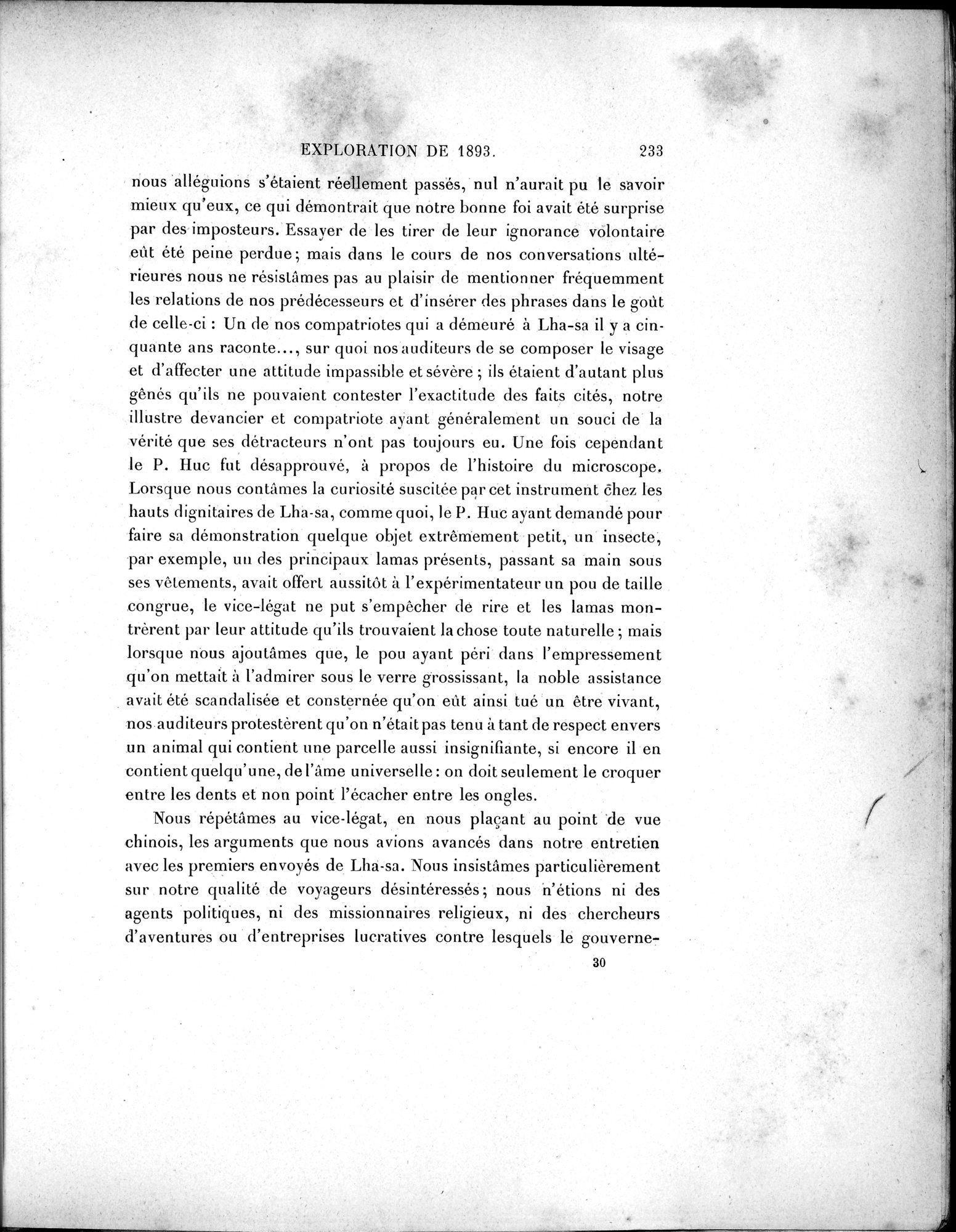 Mission Scientifique dans la Haute Asie 1890-1895 : vol.1 / 265 ページ（白黒高解像度画像）
