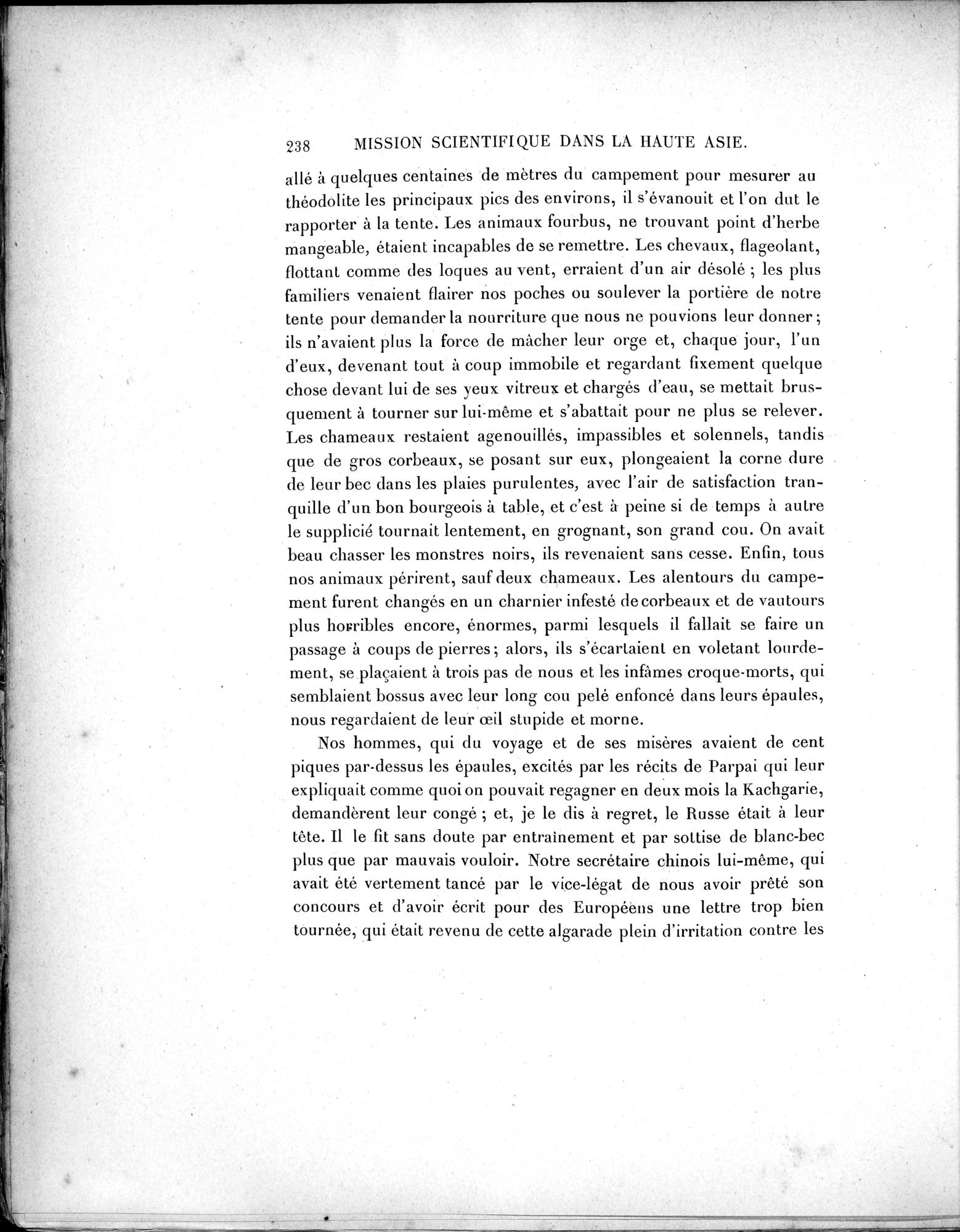 Mission Scientifique dans la Haute Asie 1890-1895 : vol.1 / Page 270 (Grayscale High Resolution Image)