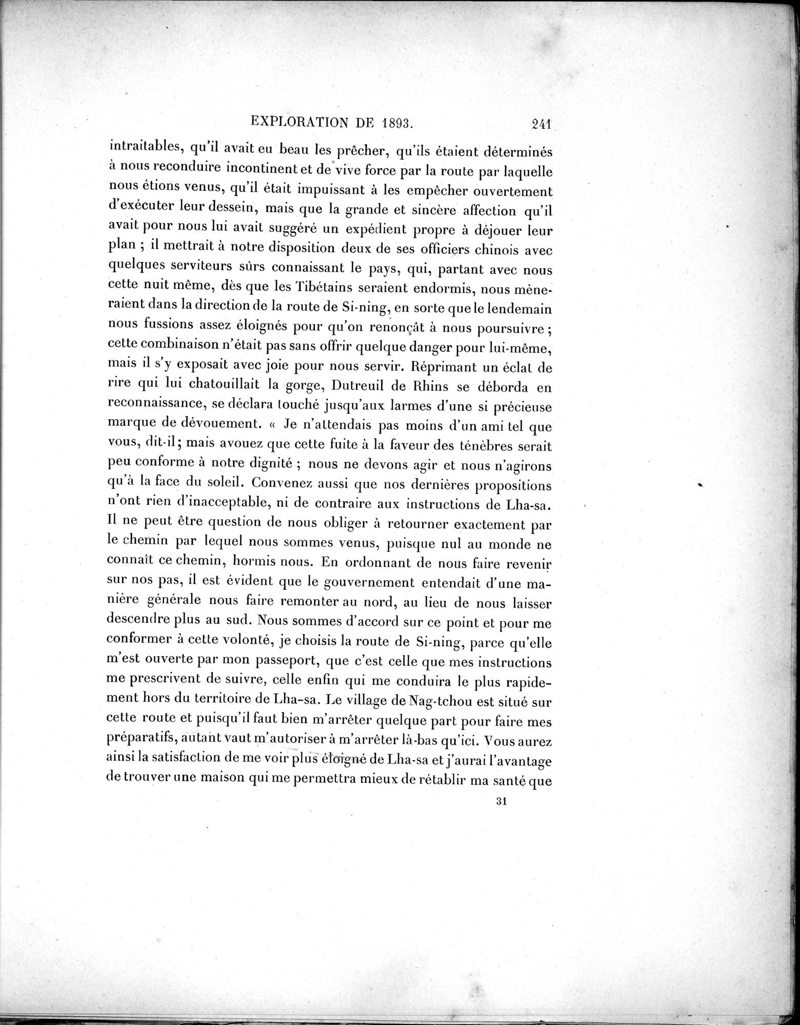 Mission Scientifique dans la Haute Asie 1890-1895 : vol.1 / Page 273 (Grayscale High Resolution Image)