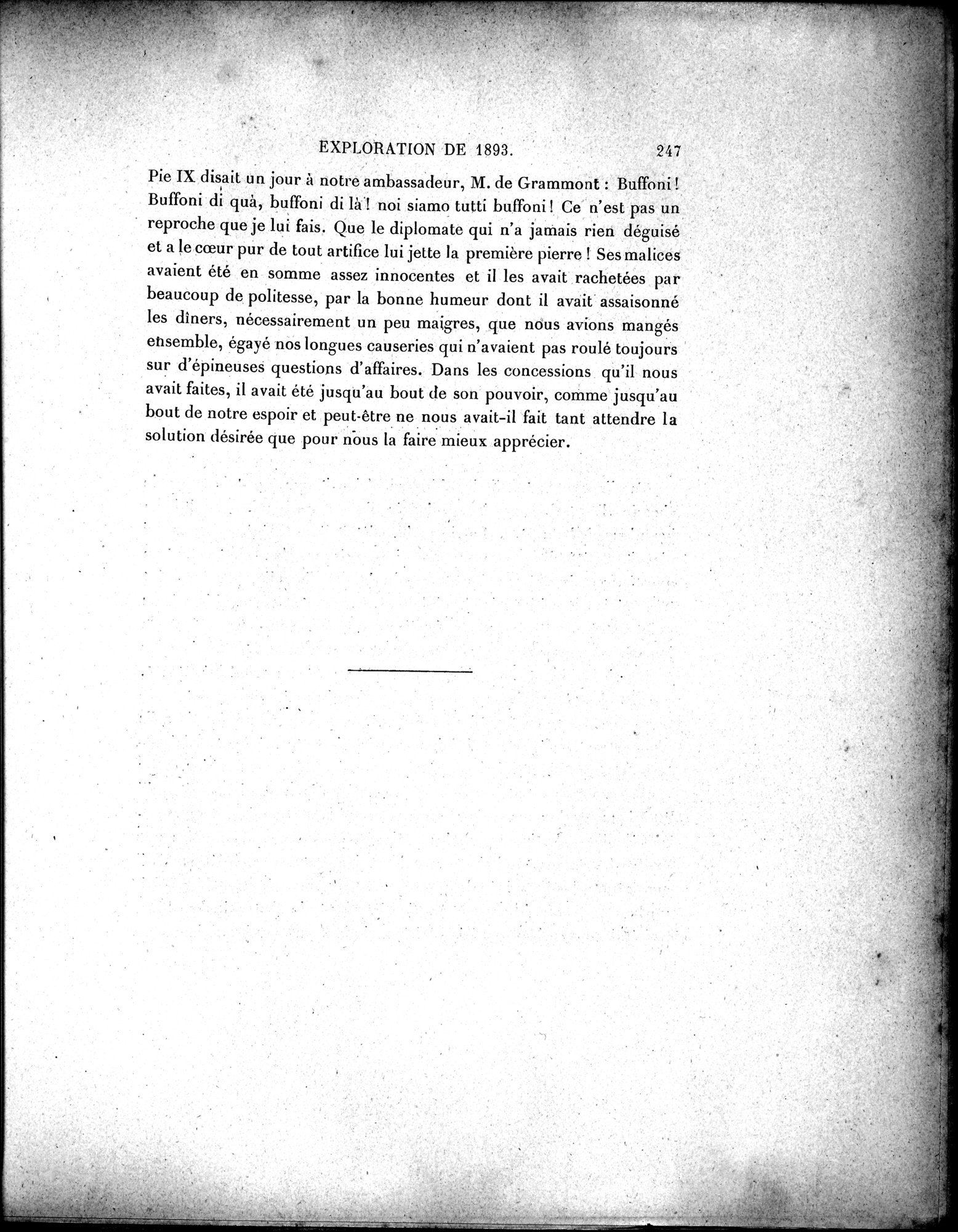 Mission Scientifique dans la Haute Asie 1890-1895 : vol.1 / 279 ページ（白黒高解像度画像）