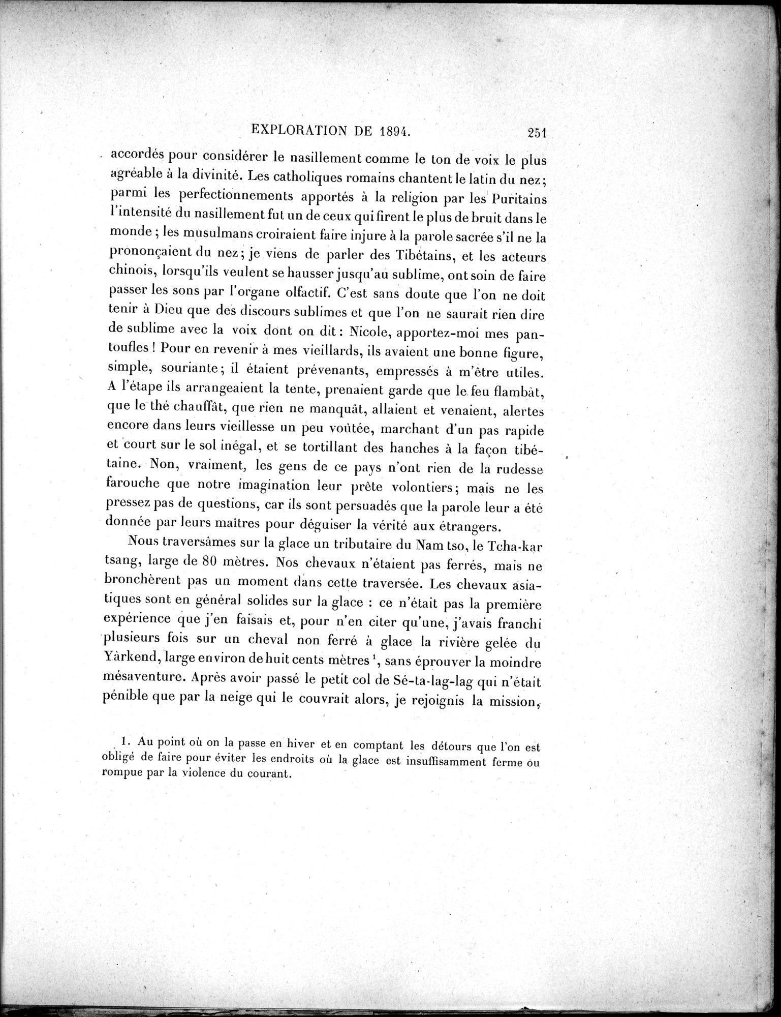 Mission Scientifique dans la Haute Asie 1890-1895 : vol.1 / Page 283 (Grayscale High Resolution Image)