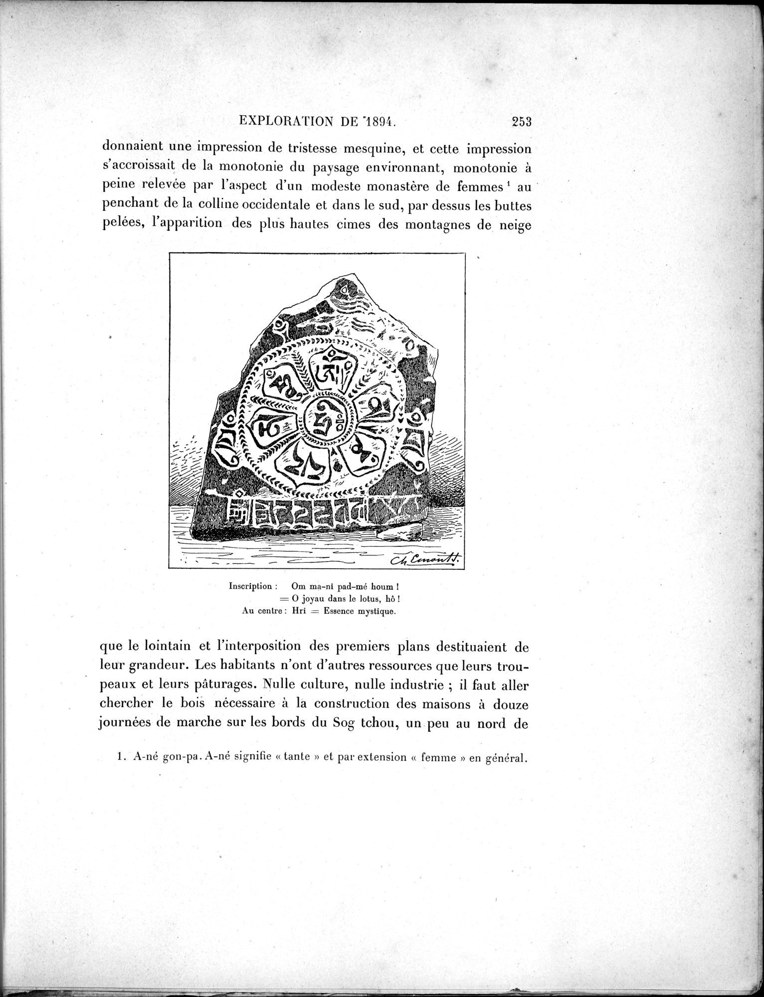 Mission Scientifique dans la Haute Asie 1890-1895 : vol.1 / 285 ページ（白黒高解像度画像）