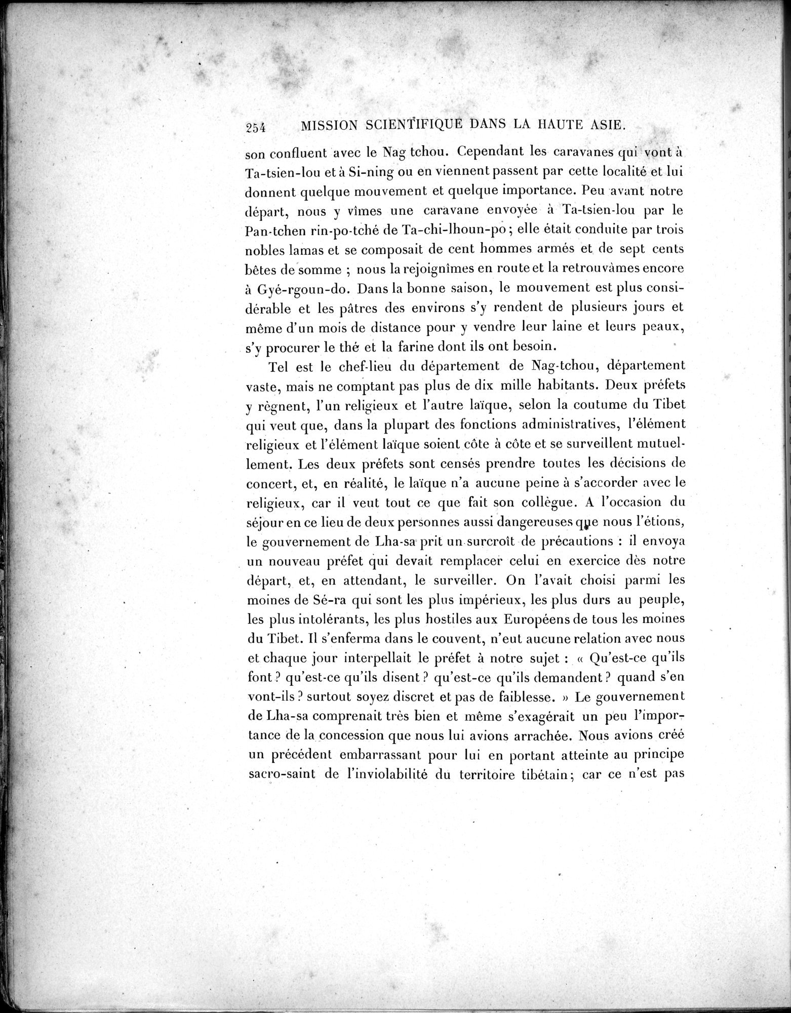 Mission Scientifique dans la Haute Asie 1890-1895 : vol.1 / Page 286 (Grayscale High Resolution Image)