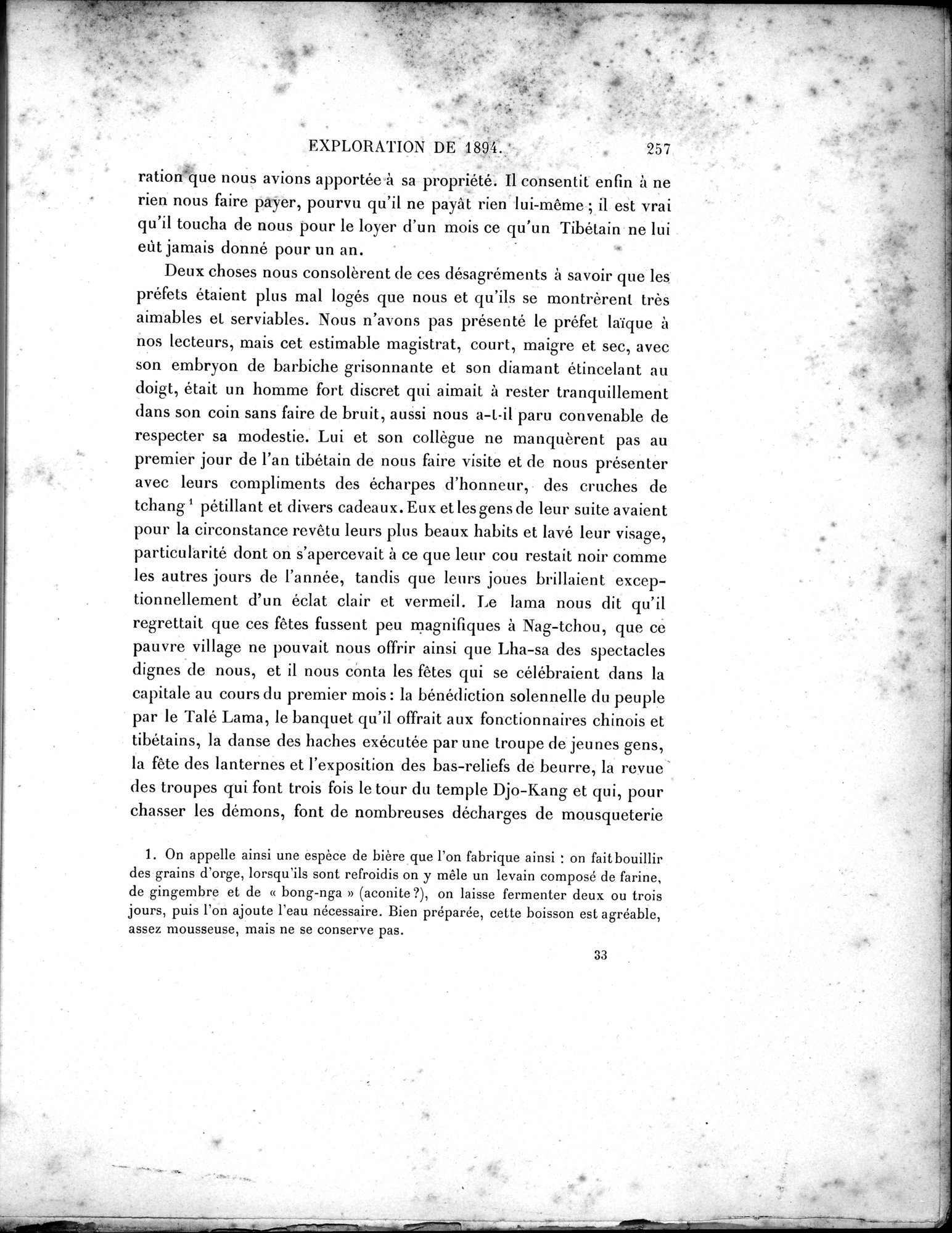 Mission Scientifique dans la Haute Asie 1890-1895 : vol.1 / Page 289 (Grayscale High Resolution Image)