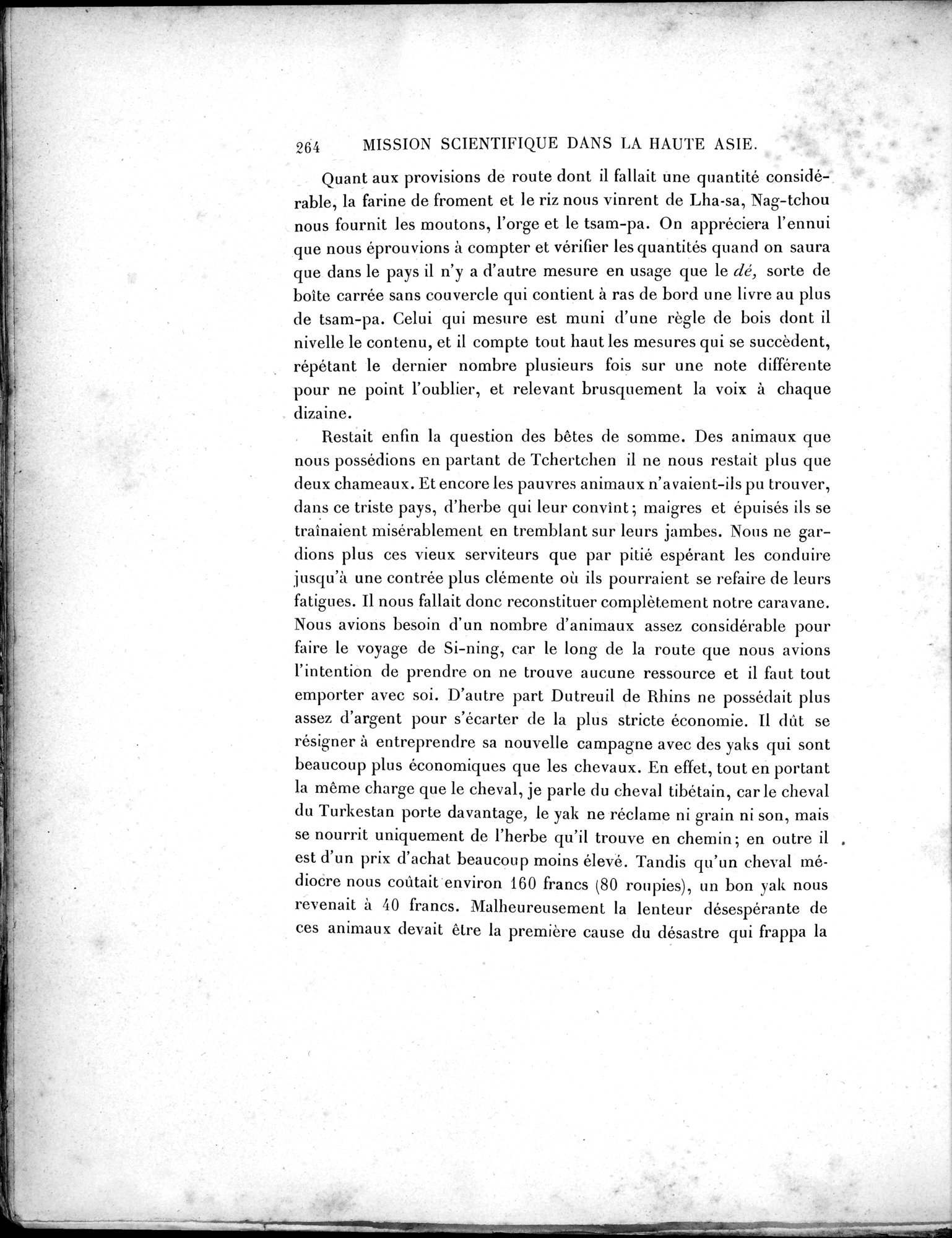 Mission Scientifique dans la Haute Asie 1890-1895 : vol.1 / 296 ページ（白黒高解像度画像）