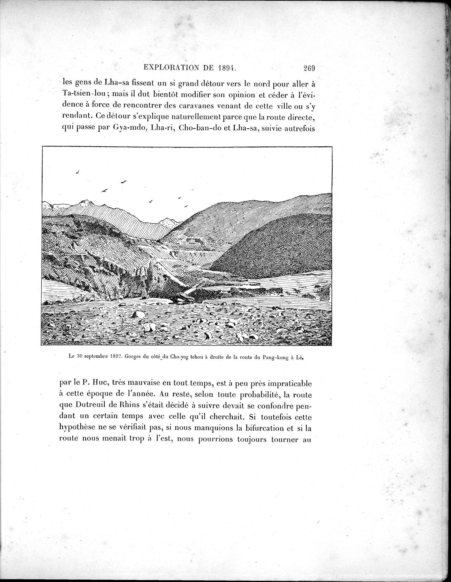 Mission Scientifique dans la Haute Asie 1890-1895 : vol.1 / Page 301 (Grayscale High Resolution Image)