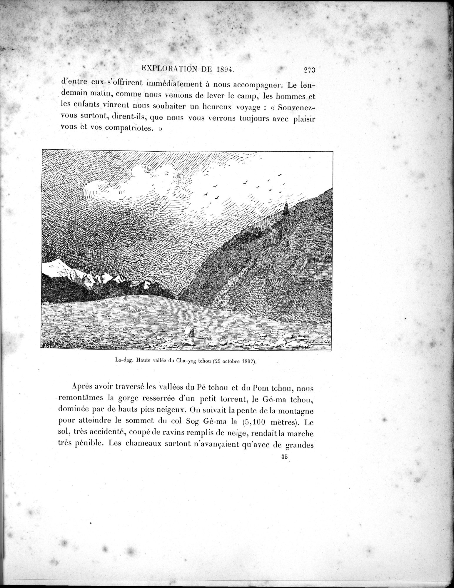 Mission Scientifique dans la Haute Asie 1890-1895 : vol.1 / 305 ページ（白黒高解像度画像）